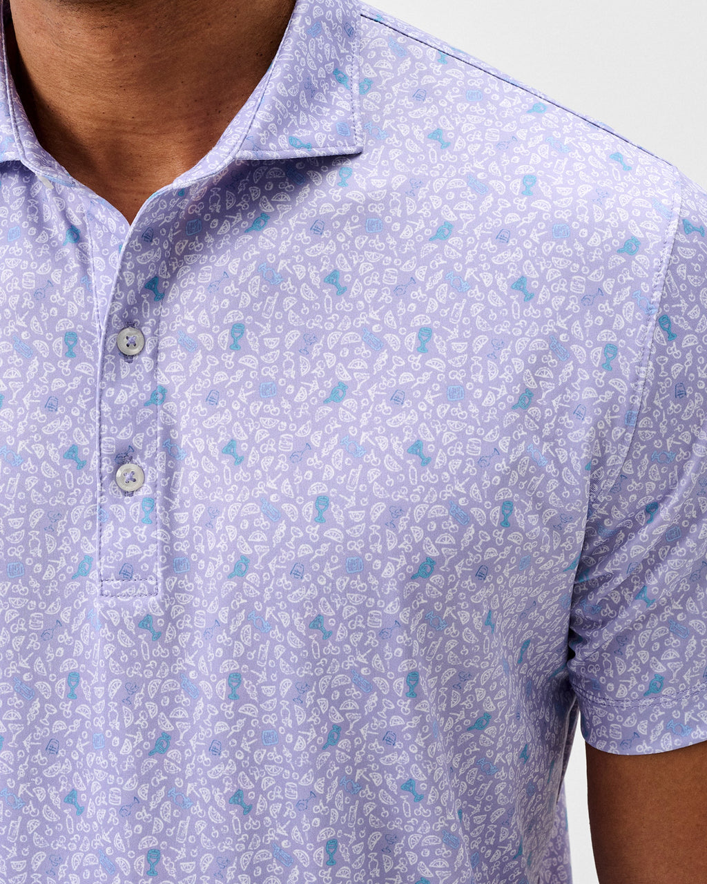 Johnnie-O Performance Jersey Polo - Island Cocktail