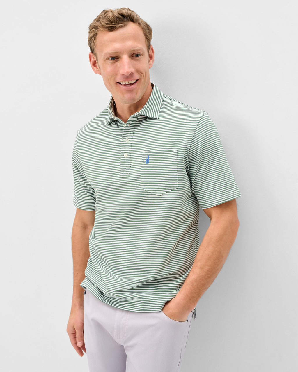 Johnnie-O Original 4-Button Polo - Jacks Stripe