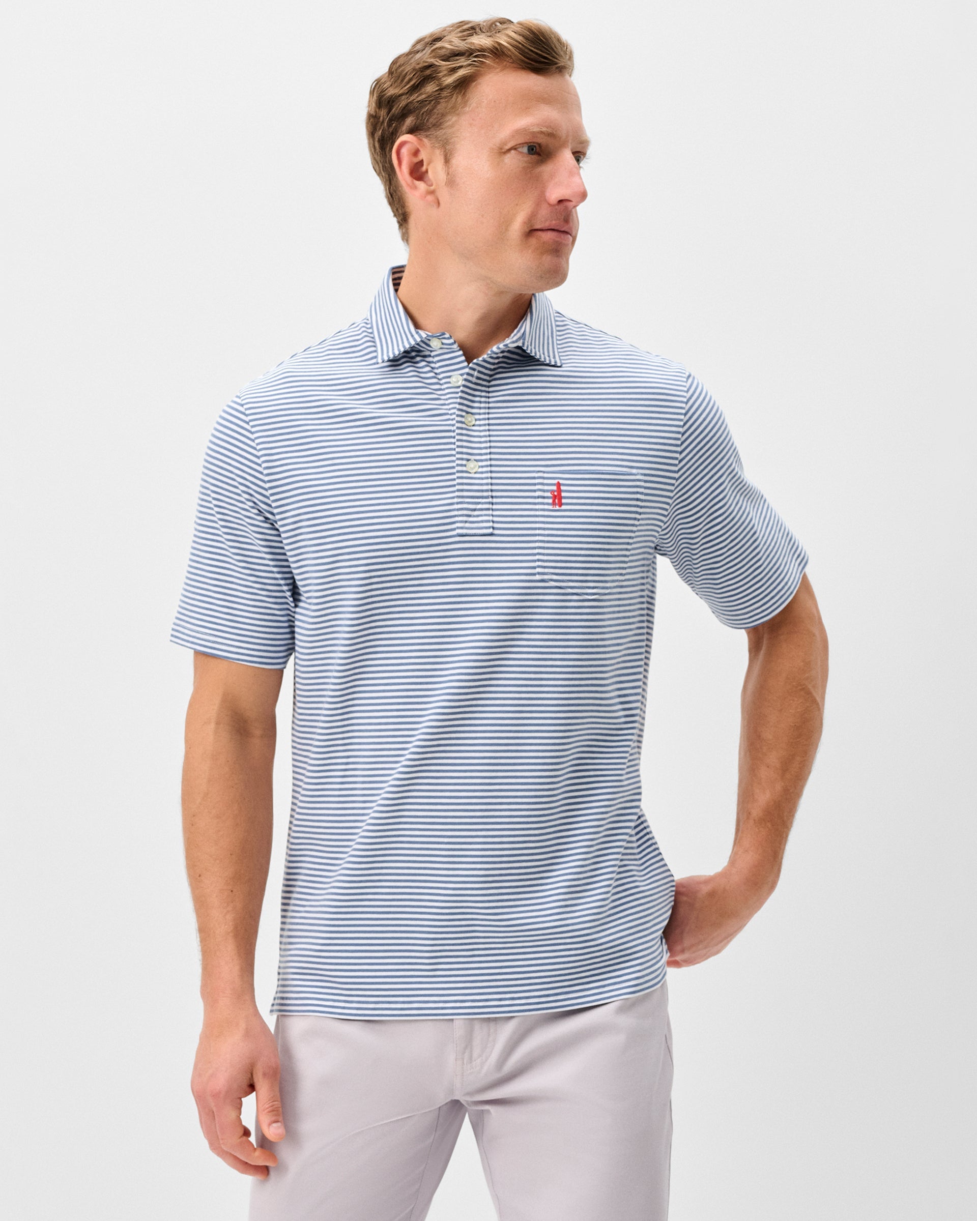 Johnnie-O Original 4-Button Polo - Jacks Stripe