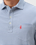 Johnnie-O Original 4-Button Polo - Jacks Stripe, Moonlight Blue