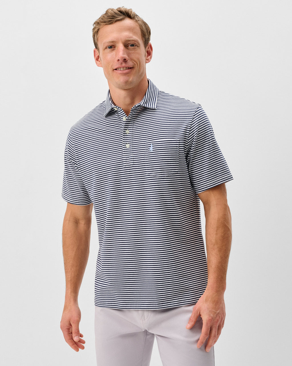 Johnnie-O Original 4-Button Polo - Jacks Stripe