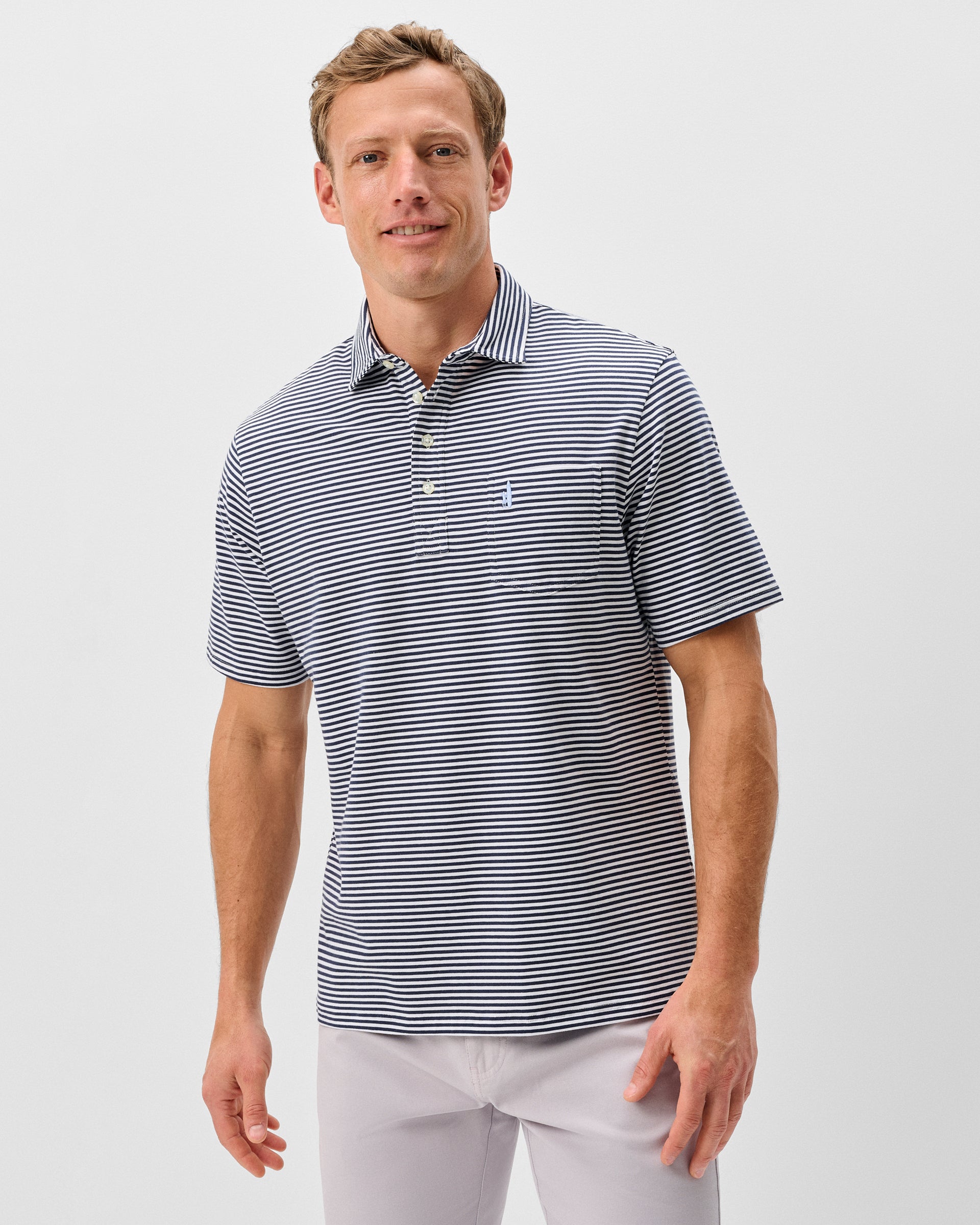 Johnnie-O Original 4-Button Polo - Jacks Stripe