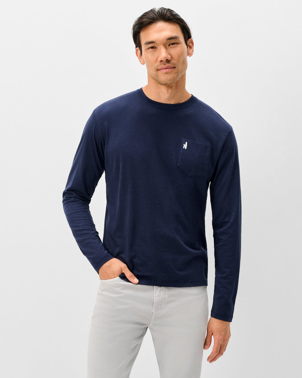 Johnnie-O Long Sleeve Pocket T-Shirt - Palm Co