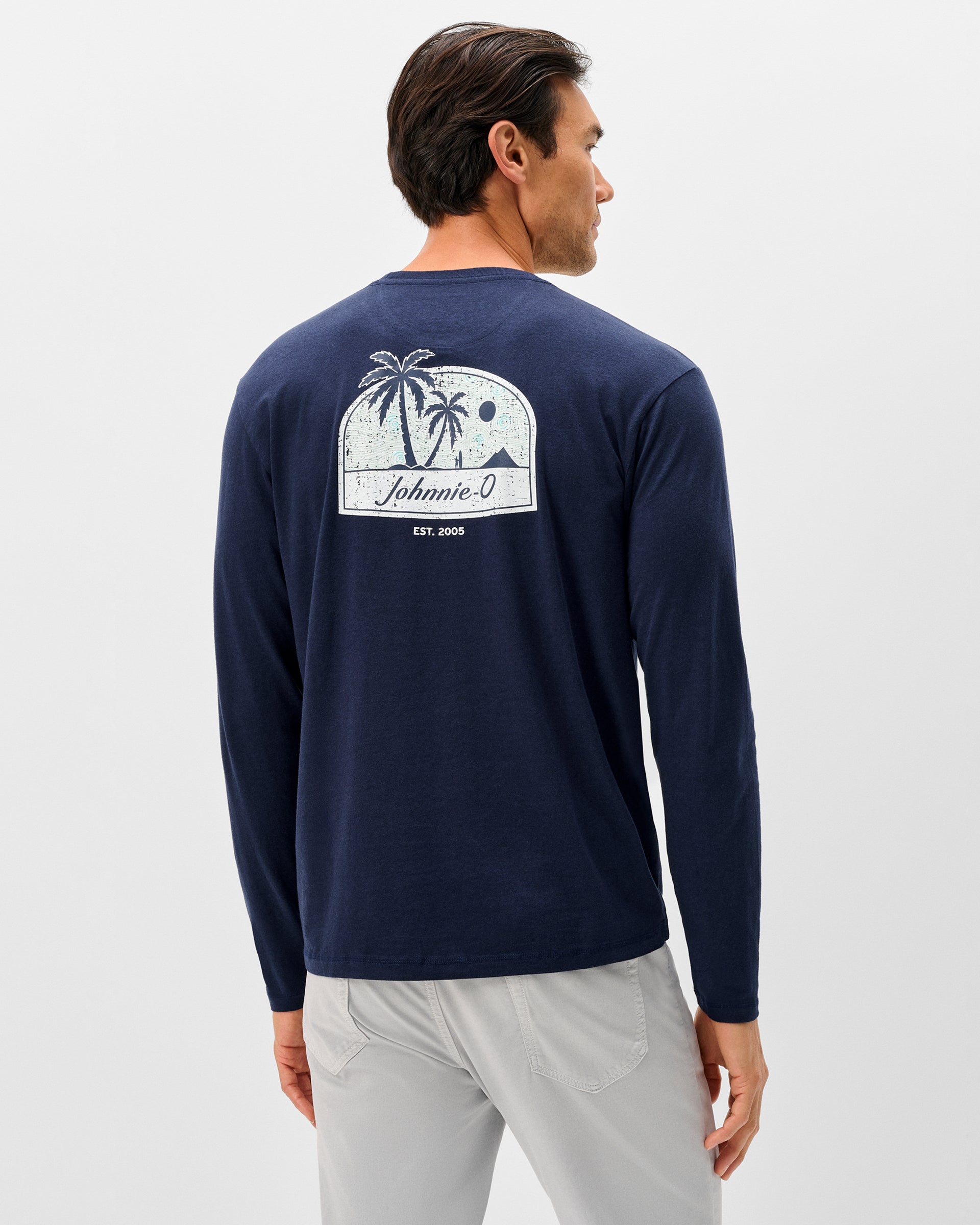 Johnnie-O Long Sleeve Pocket T-Shirt - Palm Co