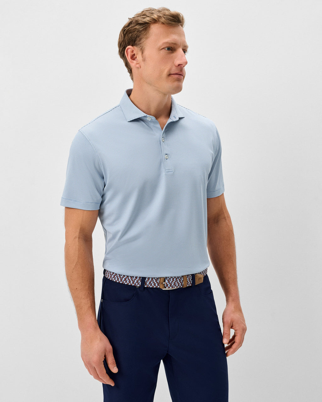 Johnnie-O Performance Jersey Polo - Lyndonn Stripe