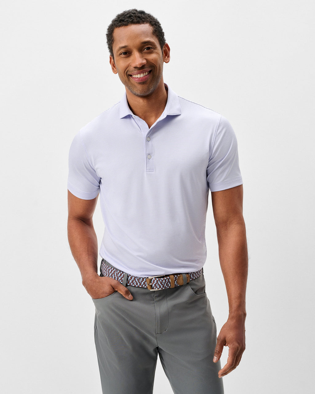 Johnnie-O Performance Jersey Polo - Lyndonn Stripe