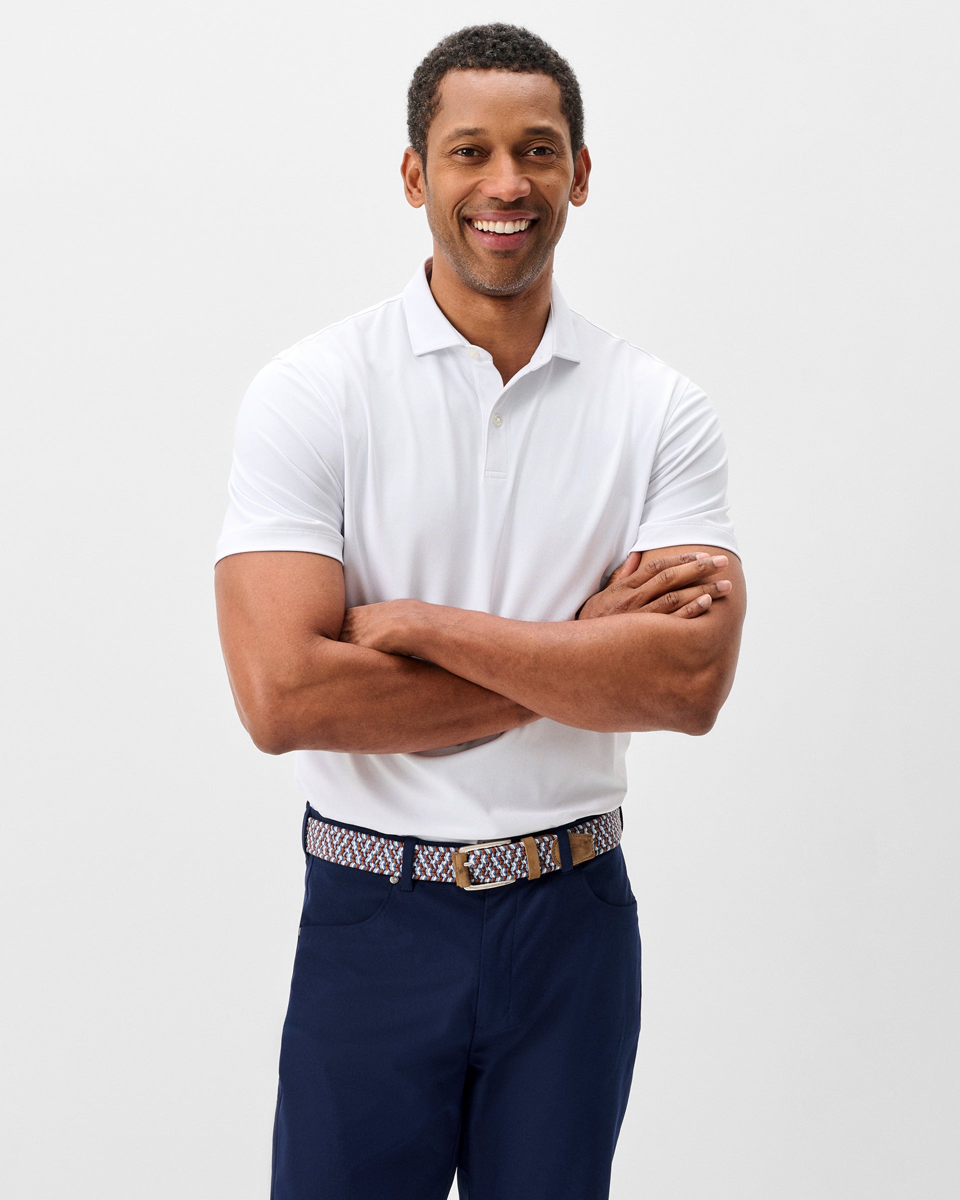 Johnnie-O Performance Mesh Polo - Solid