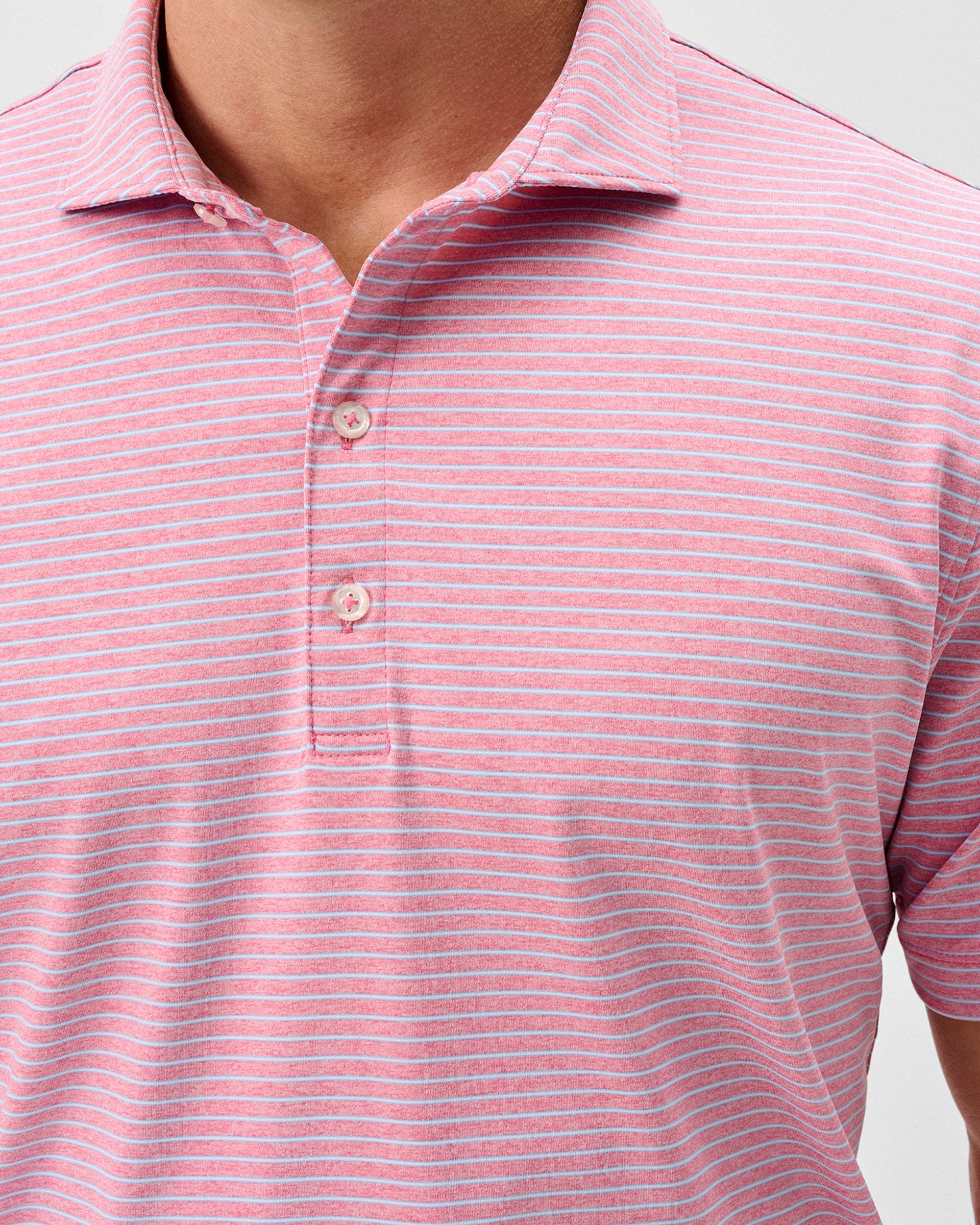 Johnnie-O Performance Jersey Polo - Michael Stripe