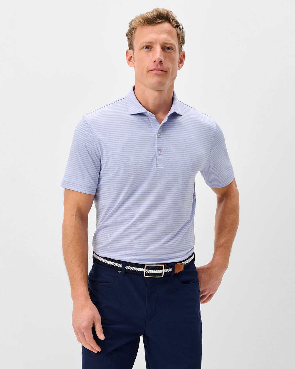 Johnnie-O Performance Jersey Polo - Michael Stripe