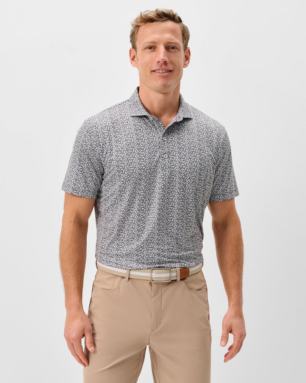 Johnnie-O Featherweight Performance Polo - Petals