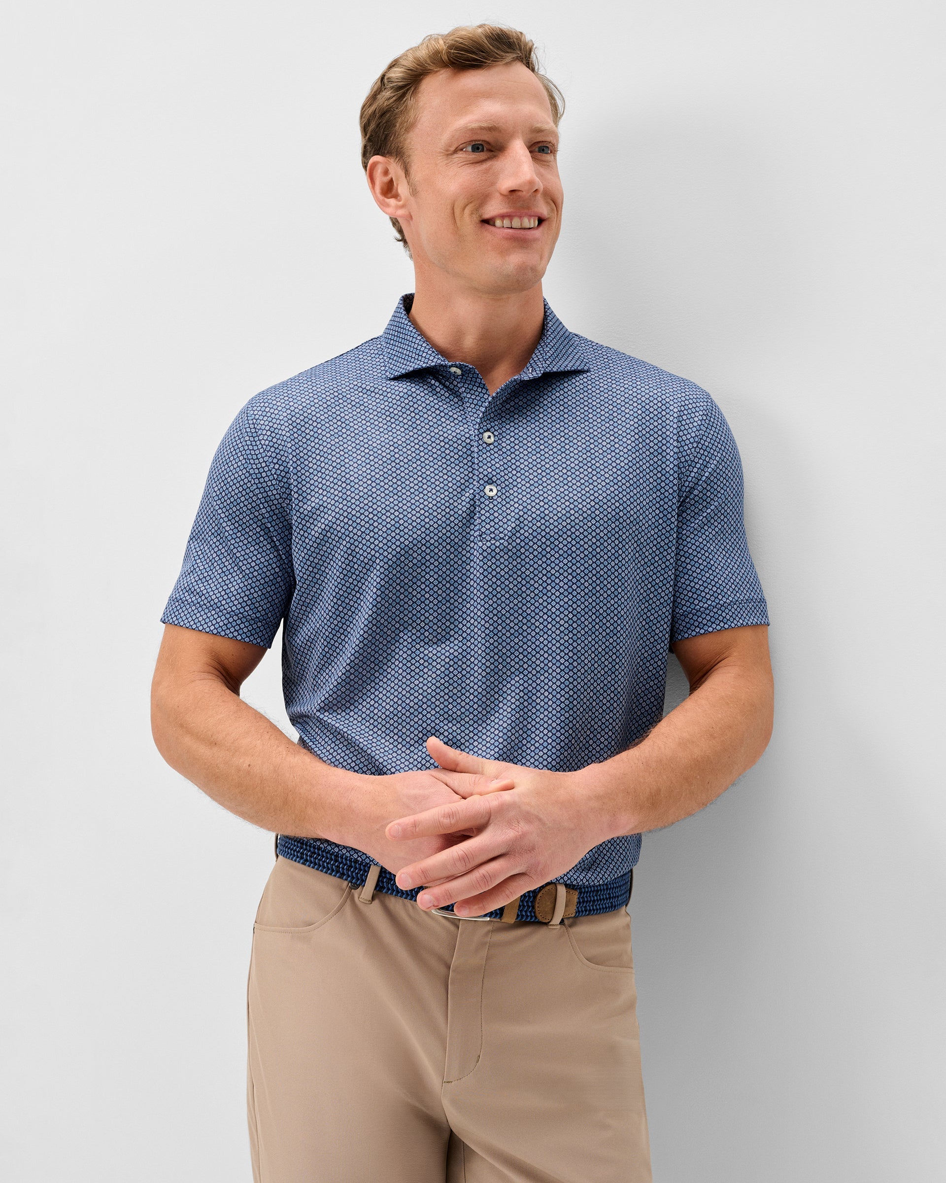 Johnnie-O Performance Jersey Polo - Pip Floral
