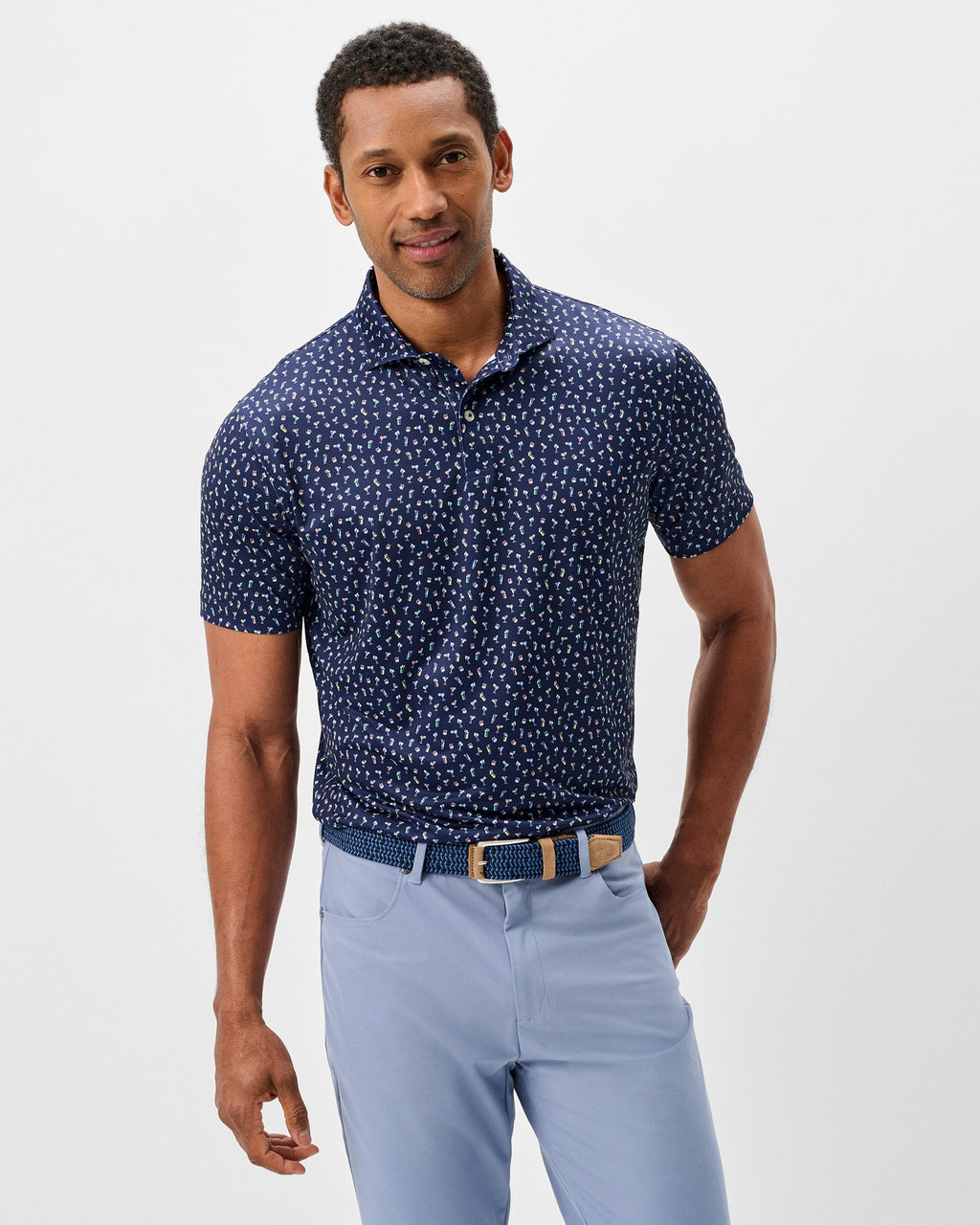 Johnnie-O Performance Jersey Polo - Pop Tails