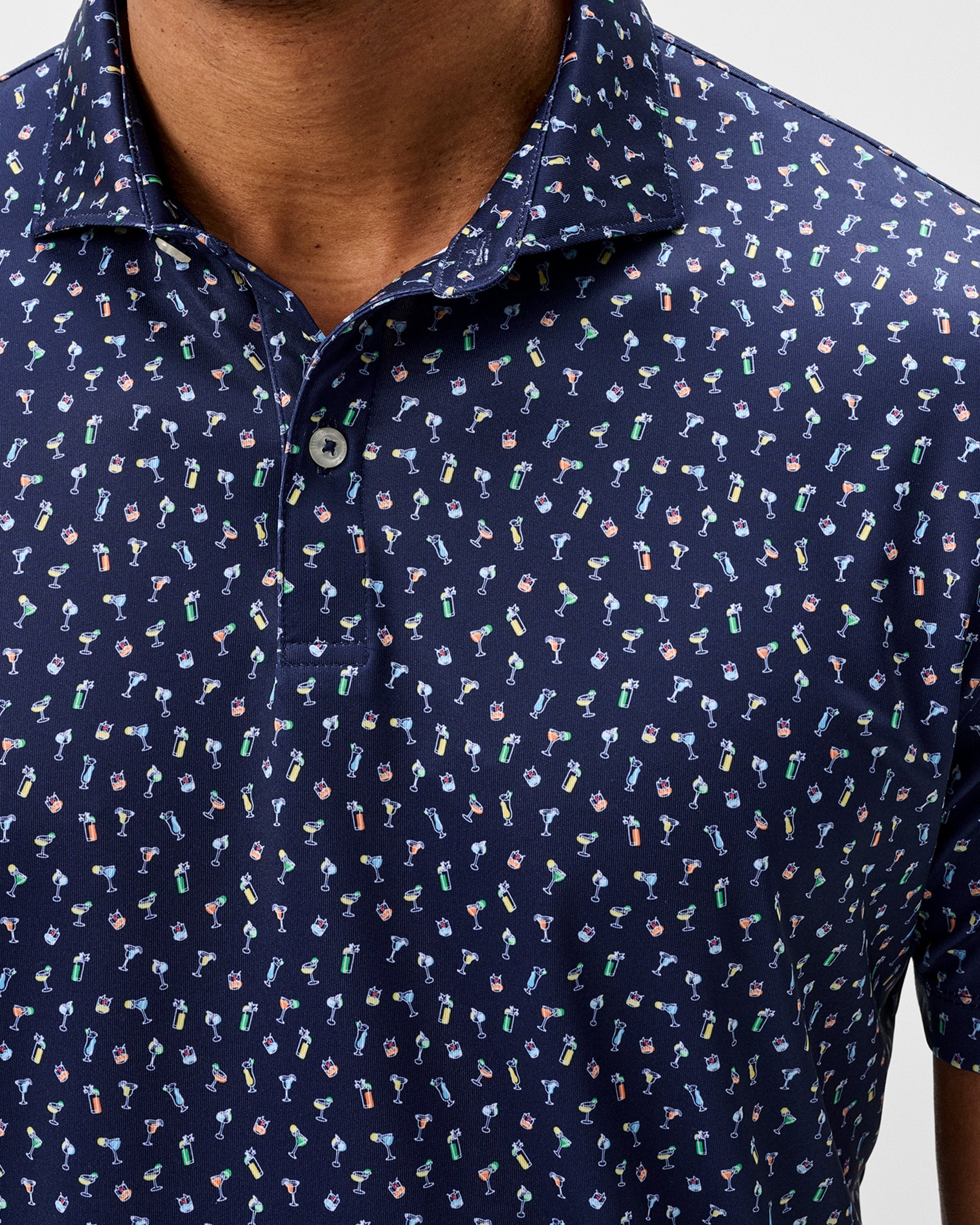 Johnnie-O Performance Jersey Polo - Pop Tails