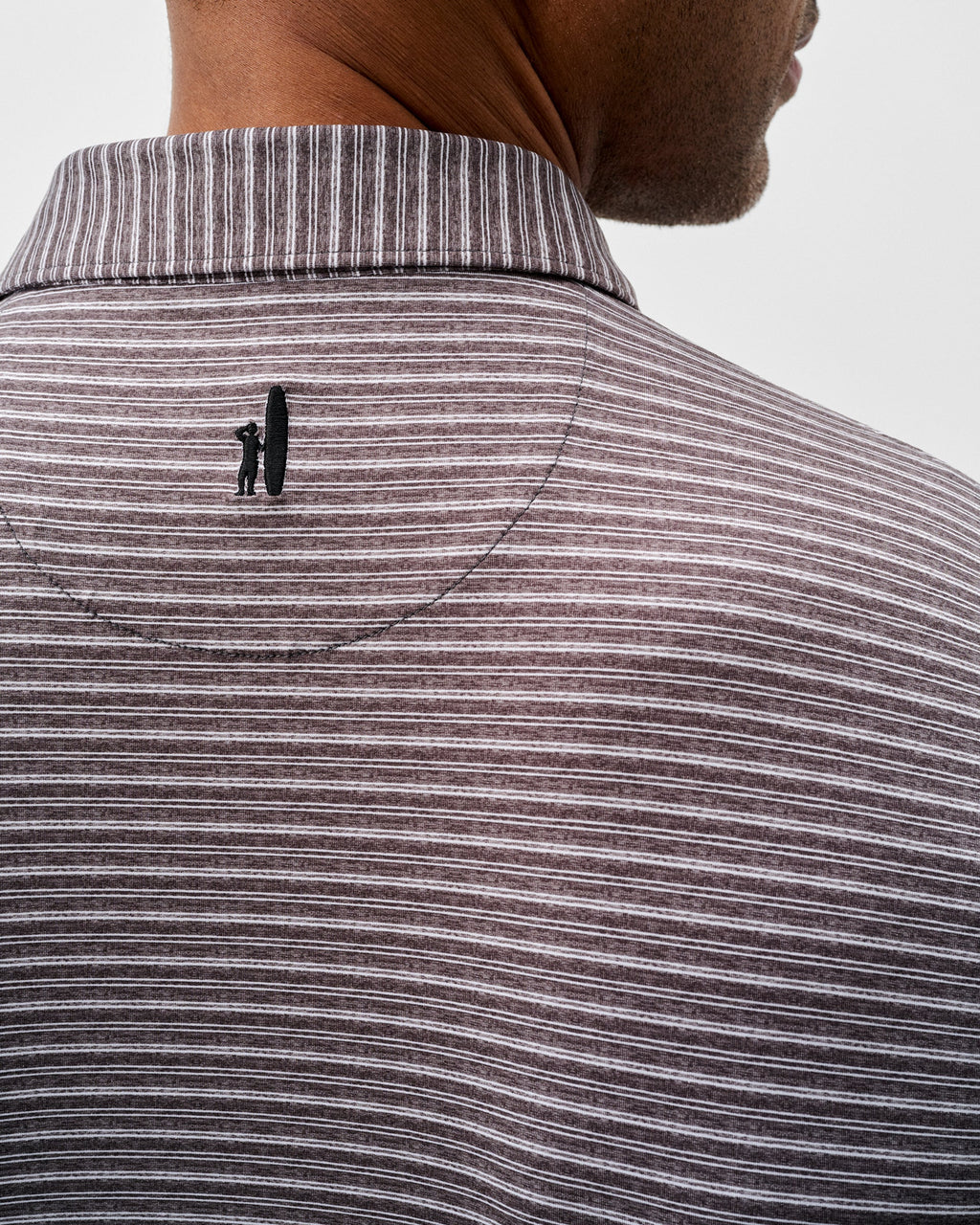 Johnnie-O Performance Featherweight Long Sleeve Polo - Track Stripe