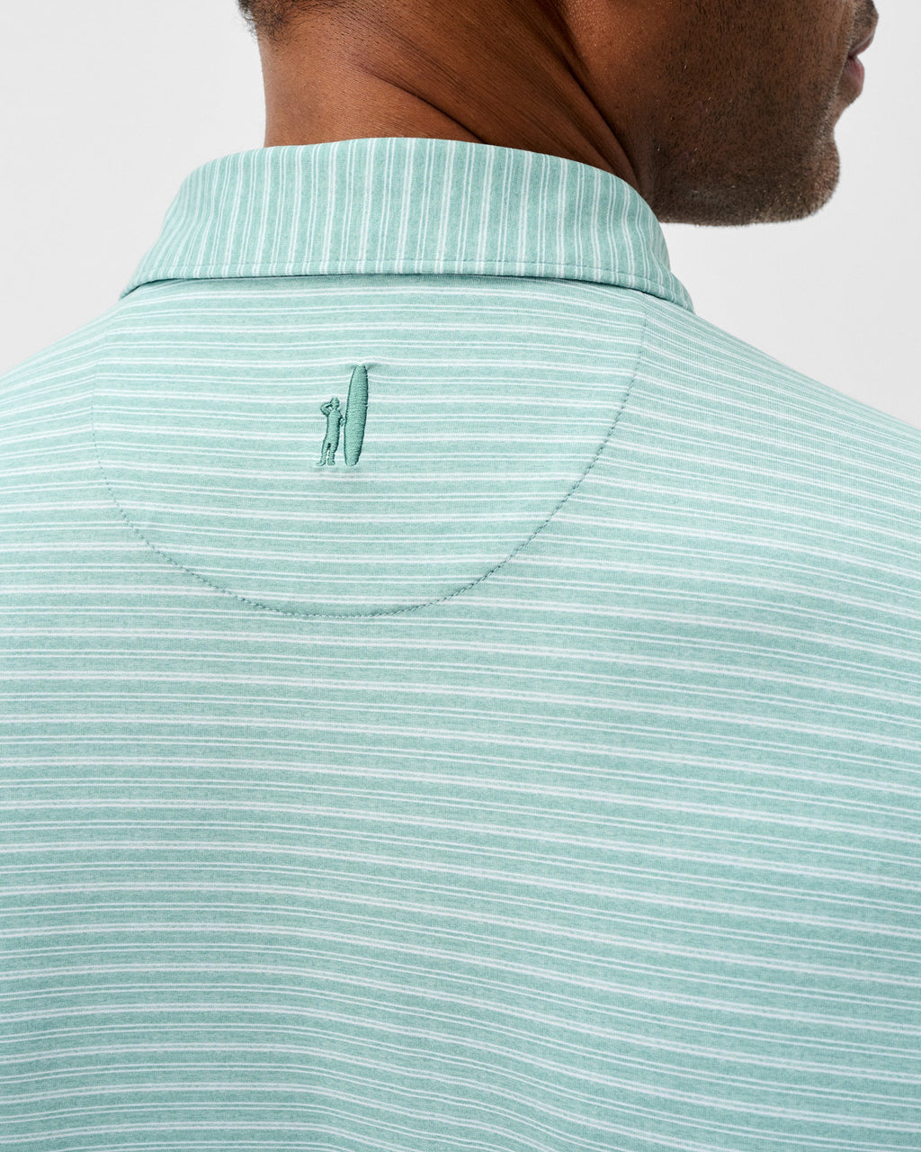 Johnnie-O Performance Featherweight Long Sleeve Polo - Track Stripe