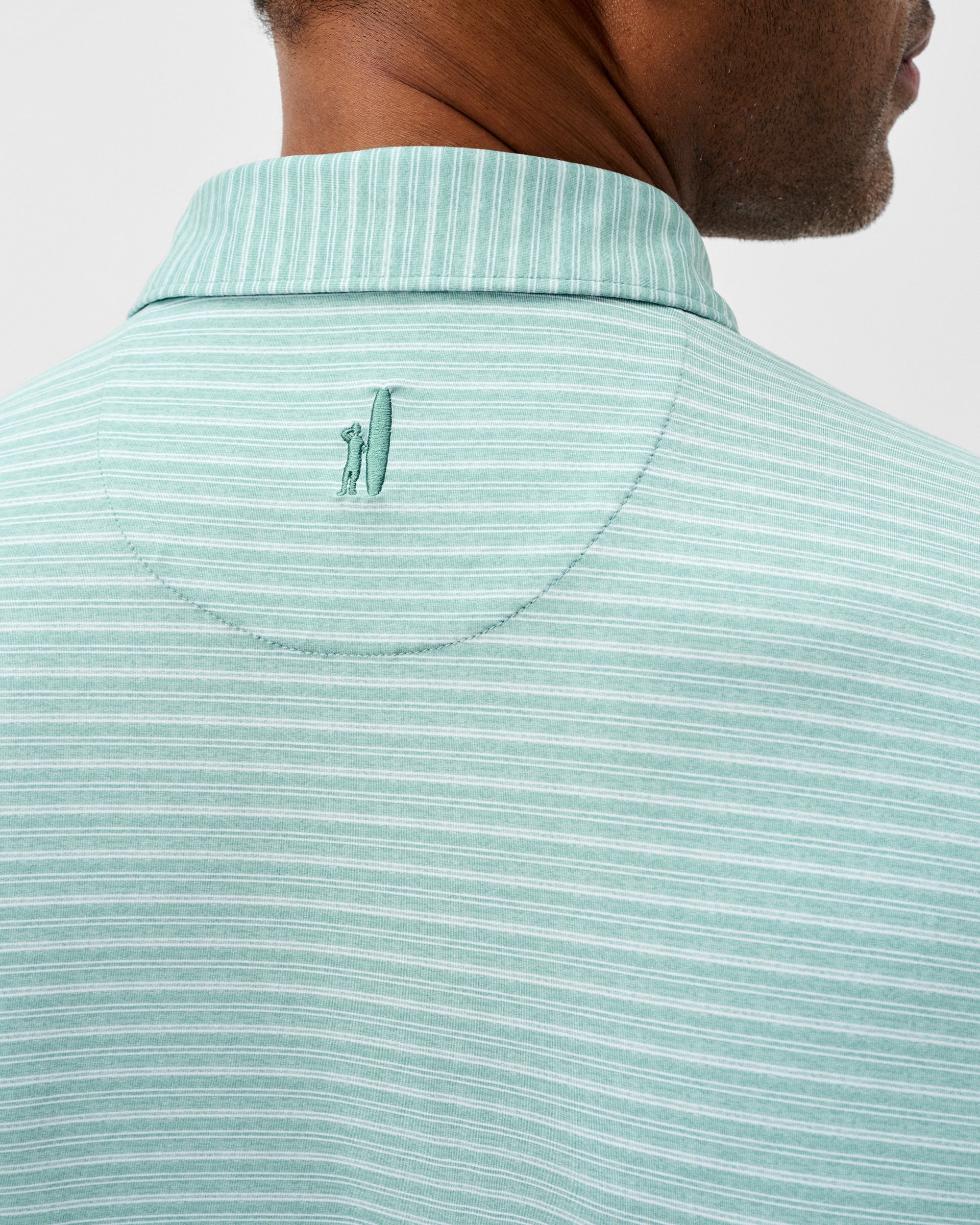 Johnnie-O Performance Featherweight Long Sleeve Polo - Track Stripe