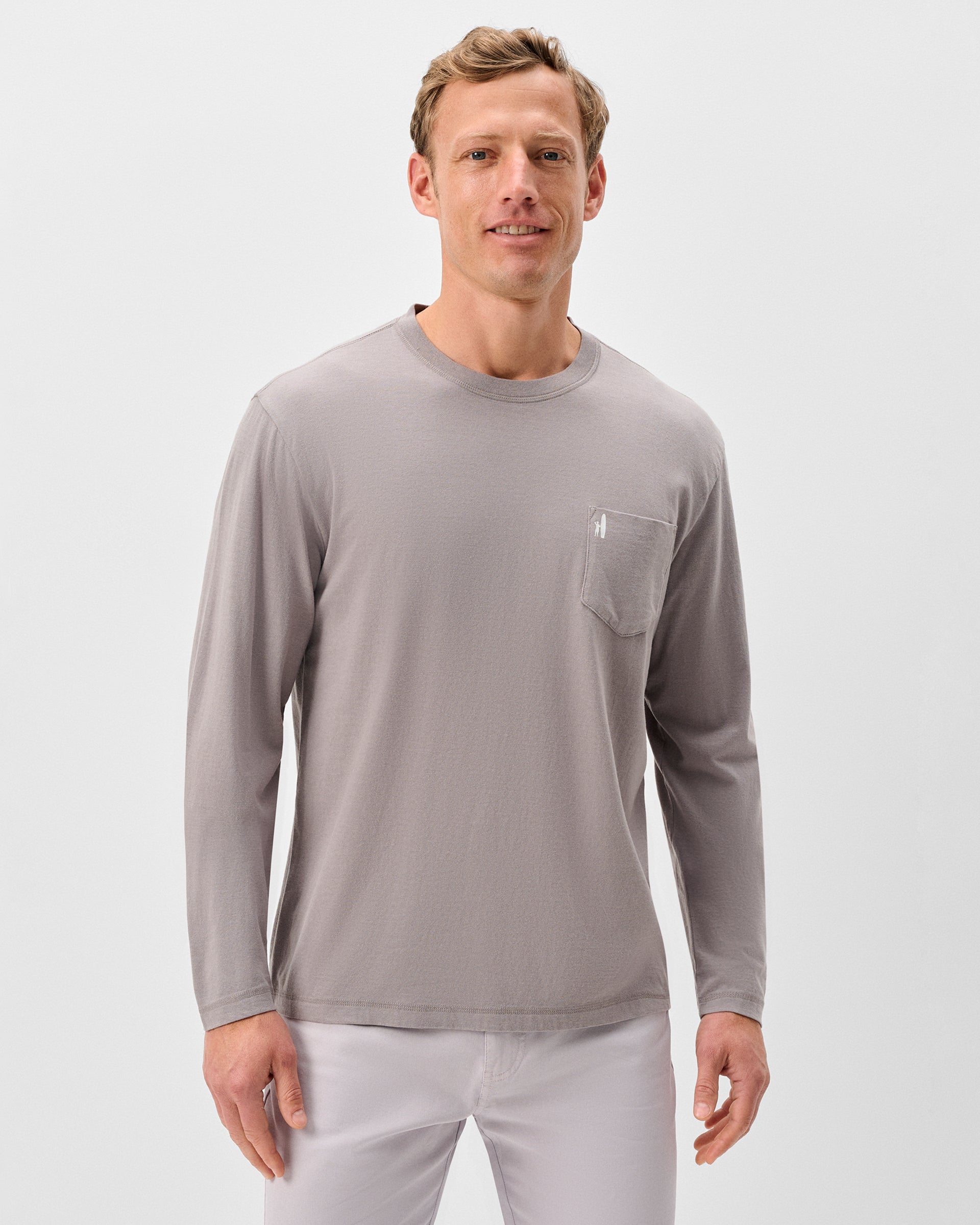 Johnnie-O Long Sleeve Pocket T-Shirt - Santa Monica