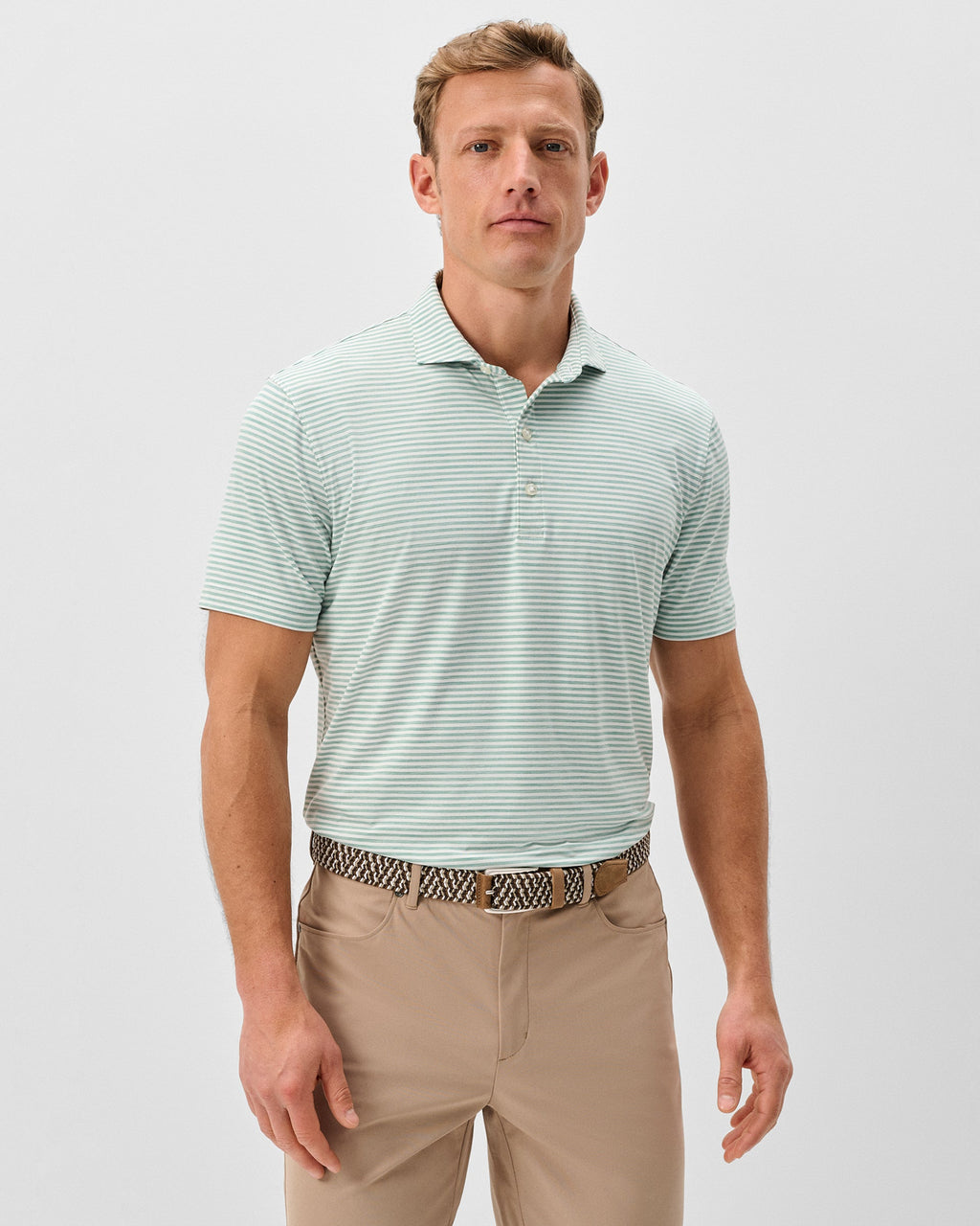 Johnnie-O Performance Featherweight Polo - Seymour Stripe