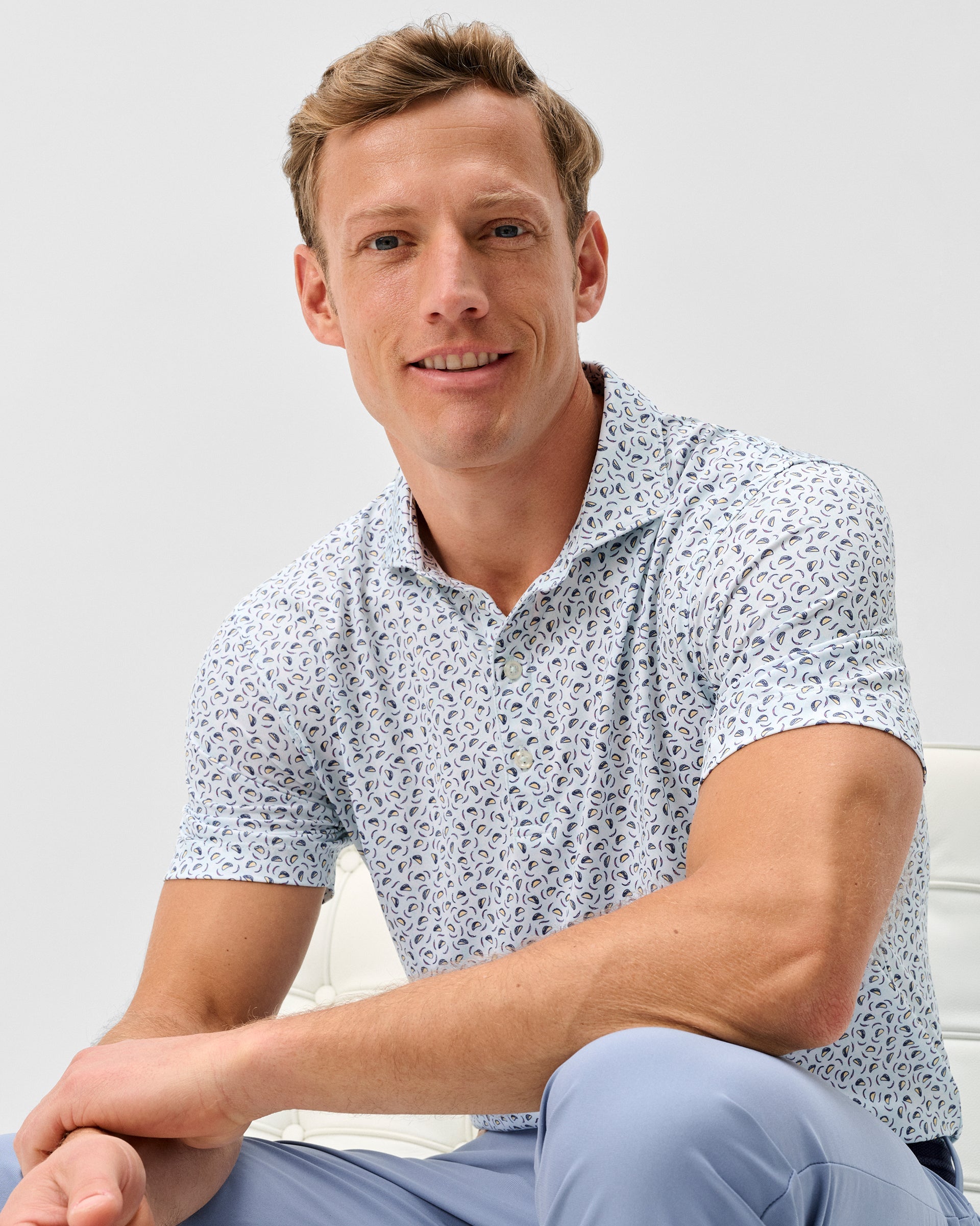 Johnnie-O Performance Jersey Polo - Taco Tuesday