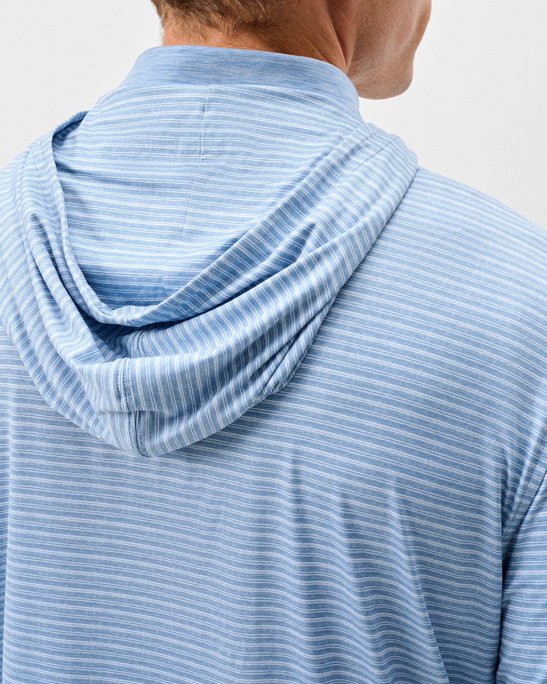 Johnnie-O Talon Featherweight Performance Hoodie - Stripe