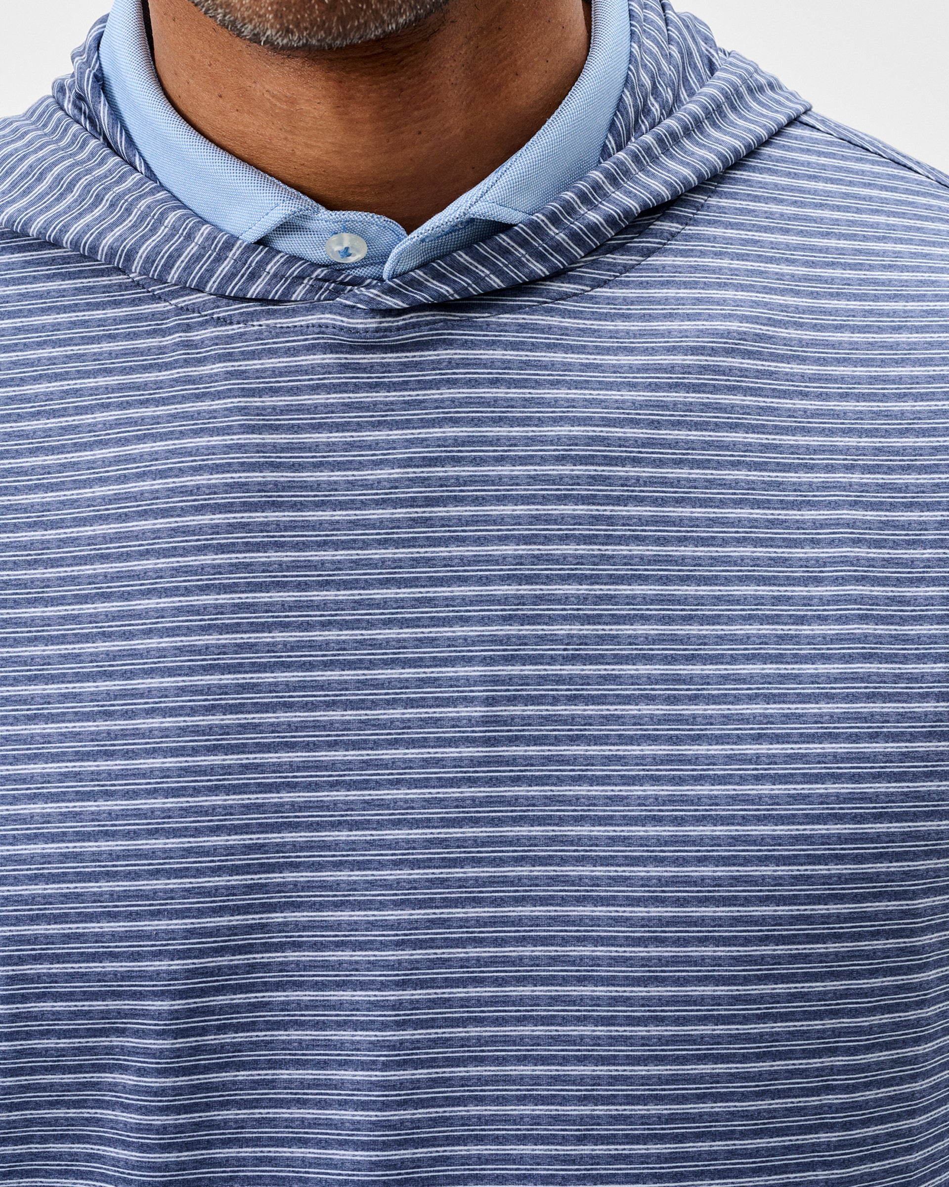 Johnnie-O Talon Featherweight Performance Hoodie - Stripe
