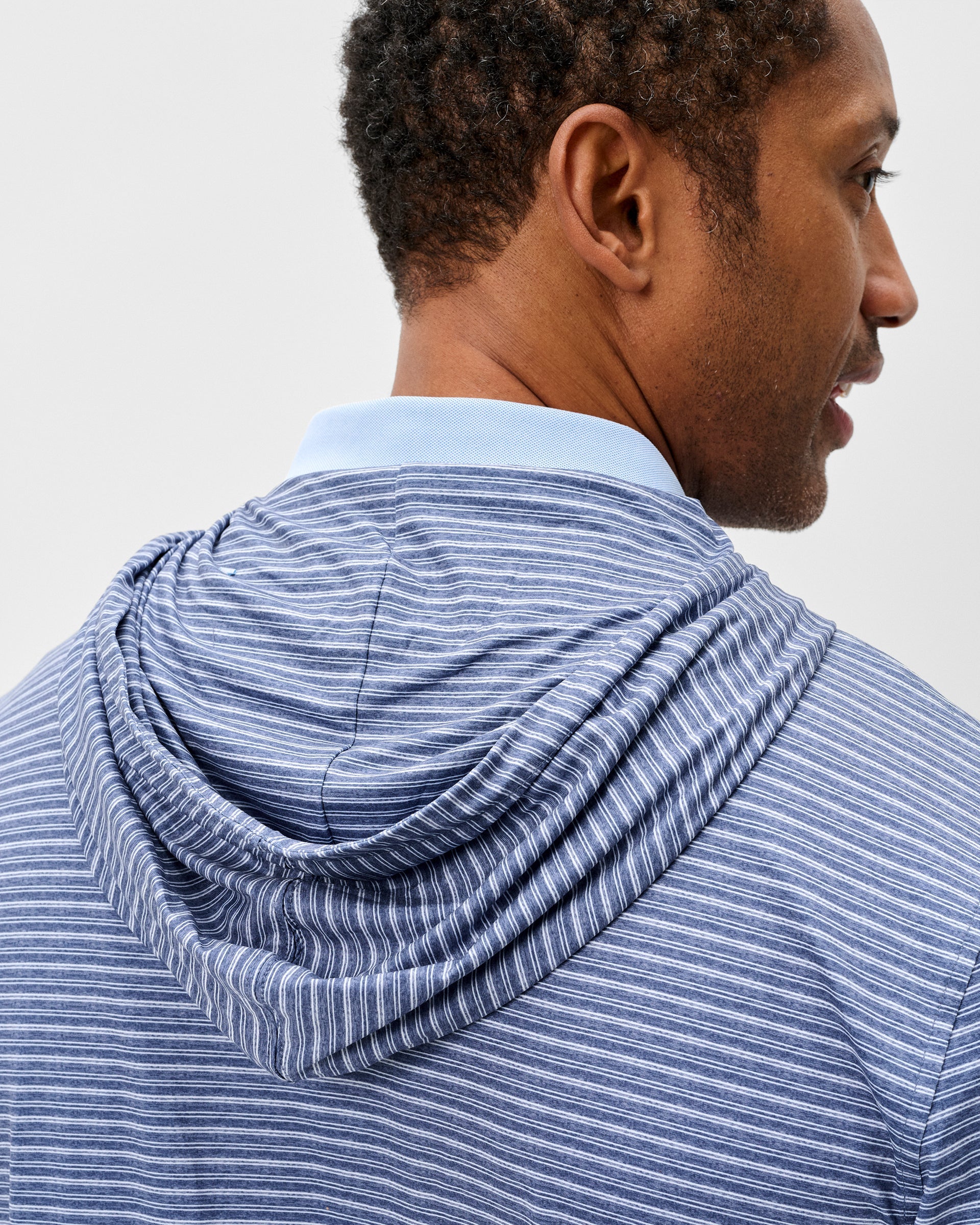 Johnnie-O Talon Featherweight Performance Hoodie - Stripe