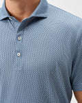Johnnie-O Performance Jersey Polo - Tile Neat, Black Lagoon