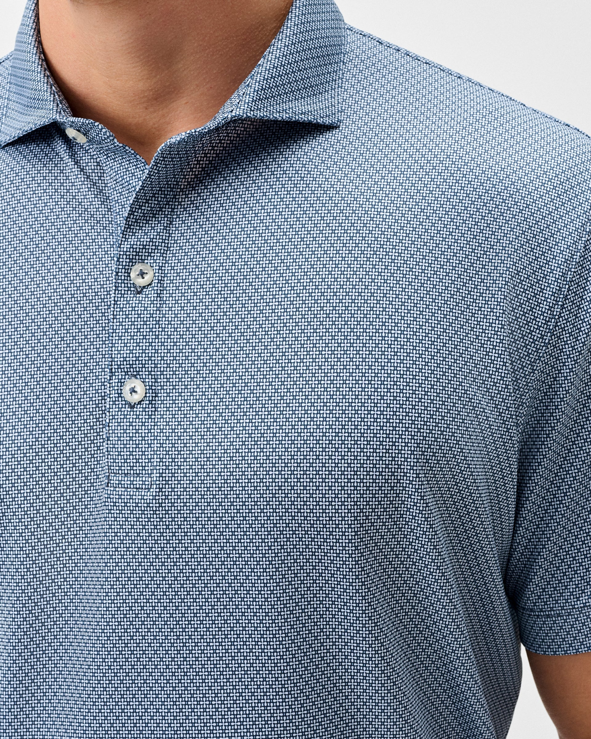 Johnnie-O Performance Jersey Polo - Tile Neat