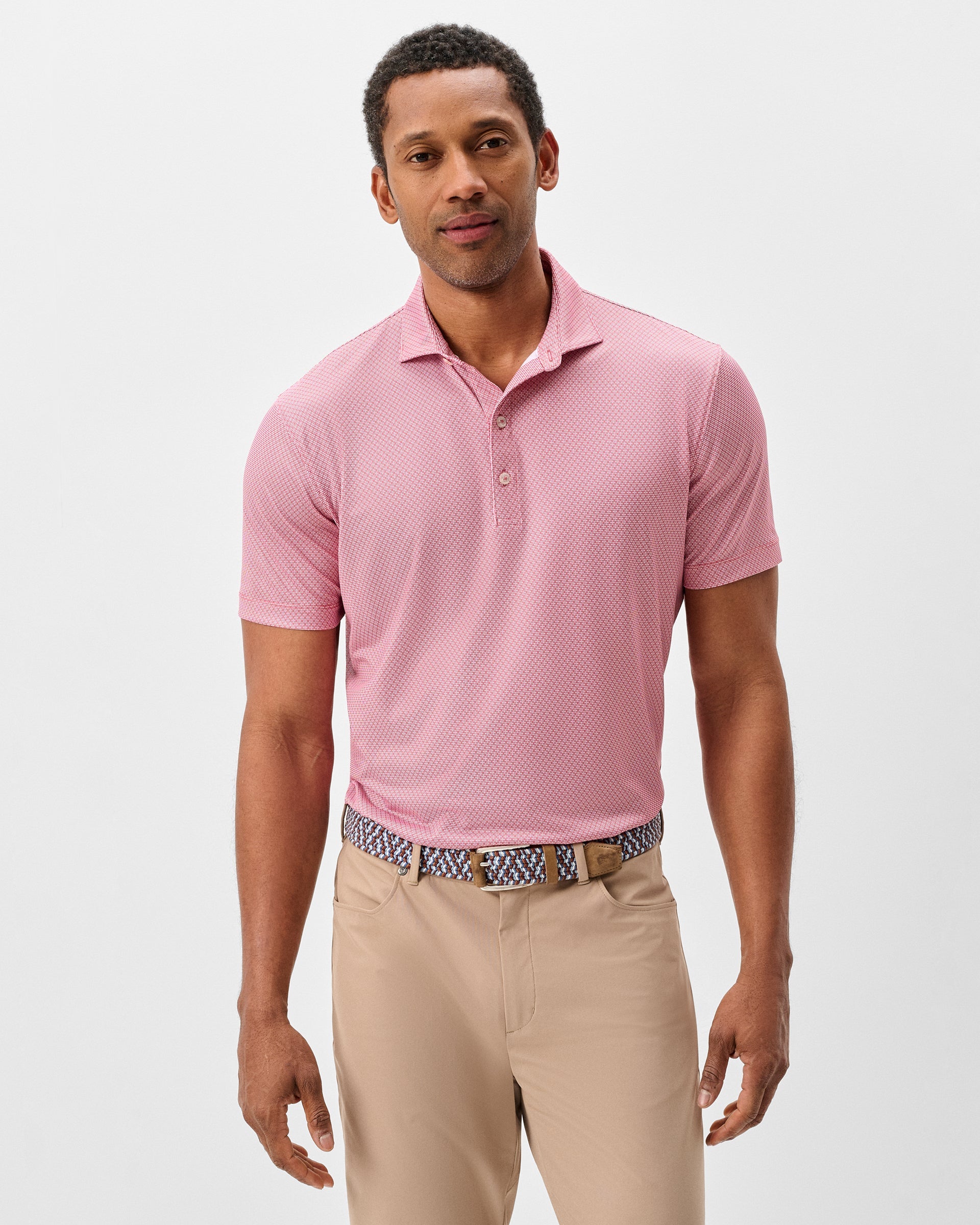 Johnnie-O Performance Jersey Polo - Tile Neat