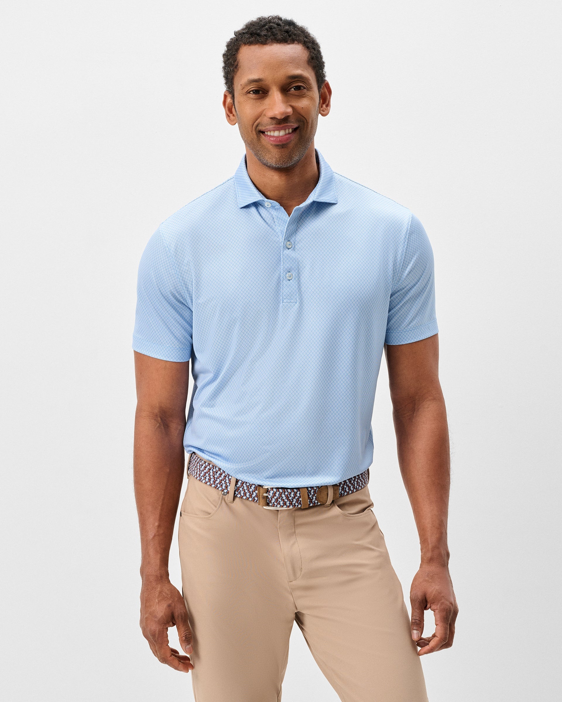 Johnnie-O Performance Jersey Polo - Tile Neat
