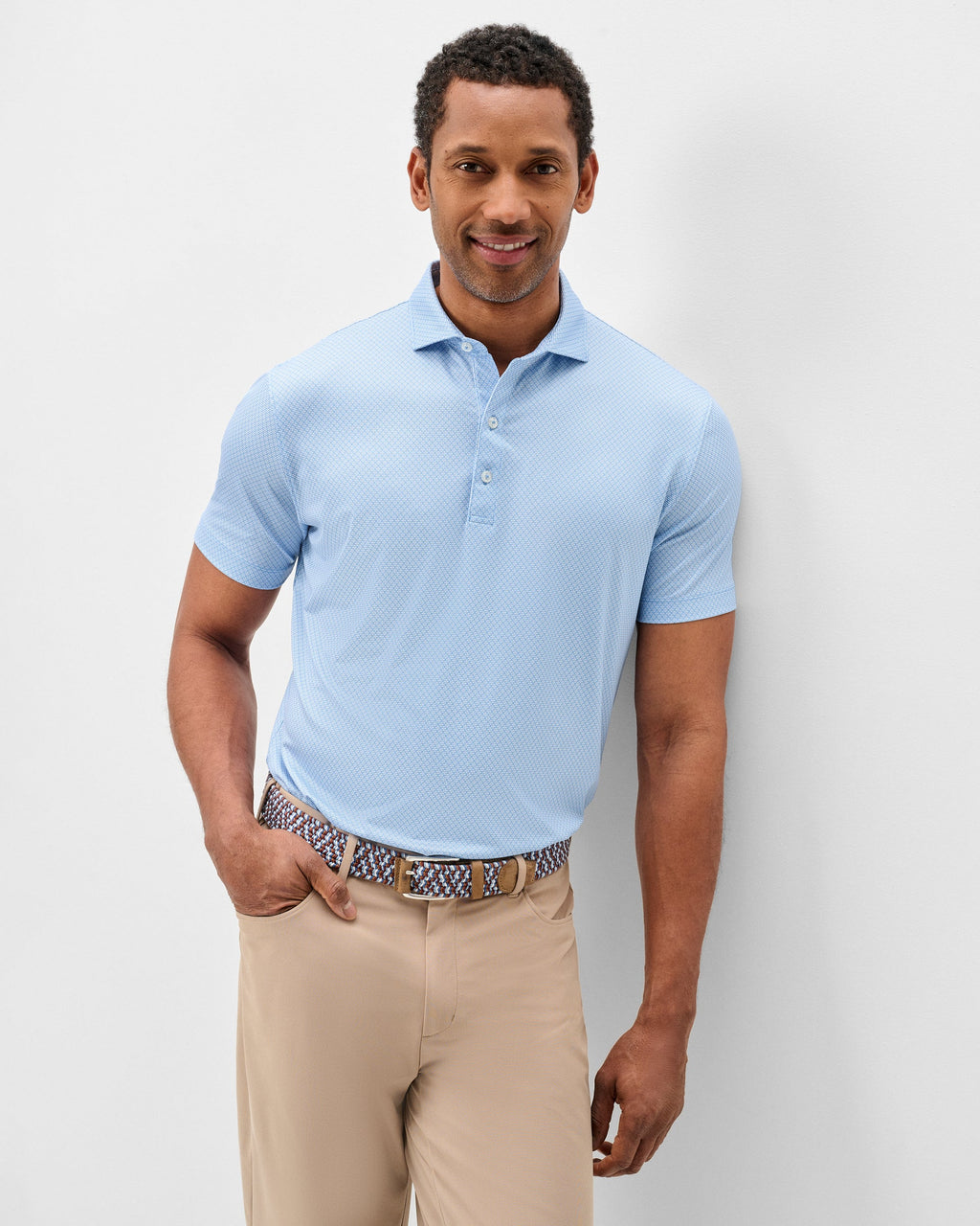 Johnnie-O Performance Jersey Polo - Tile Neat