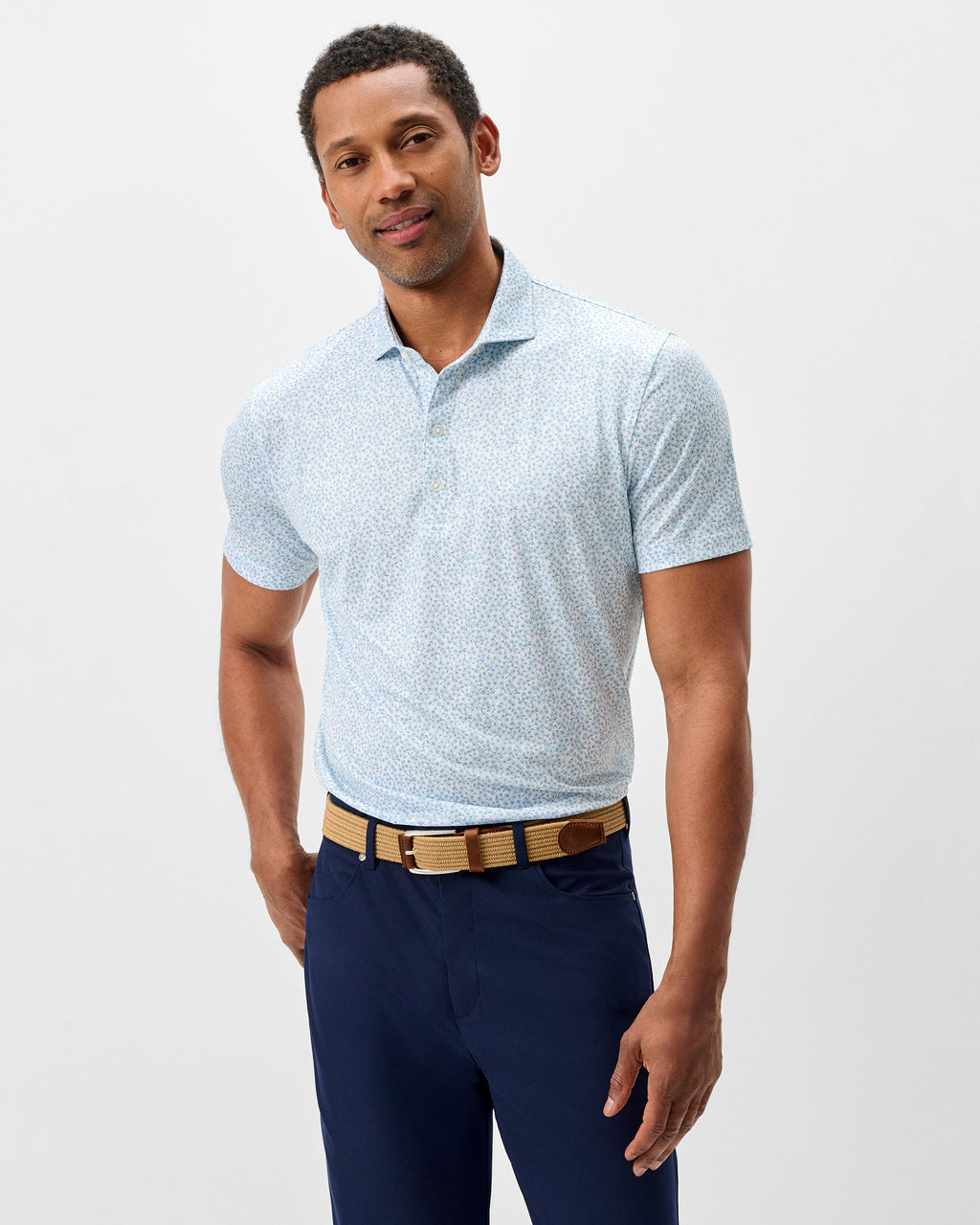 Johnnie-O Performance Jersey Polo - Watercolors