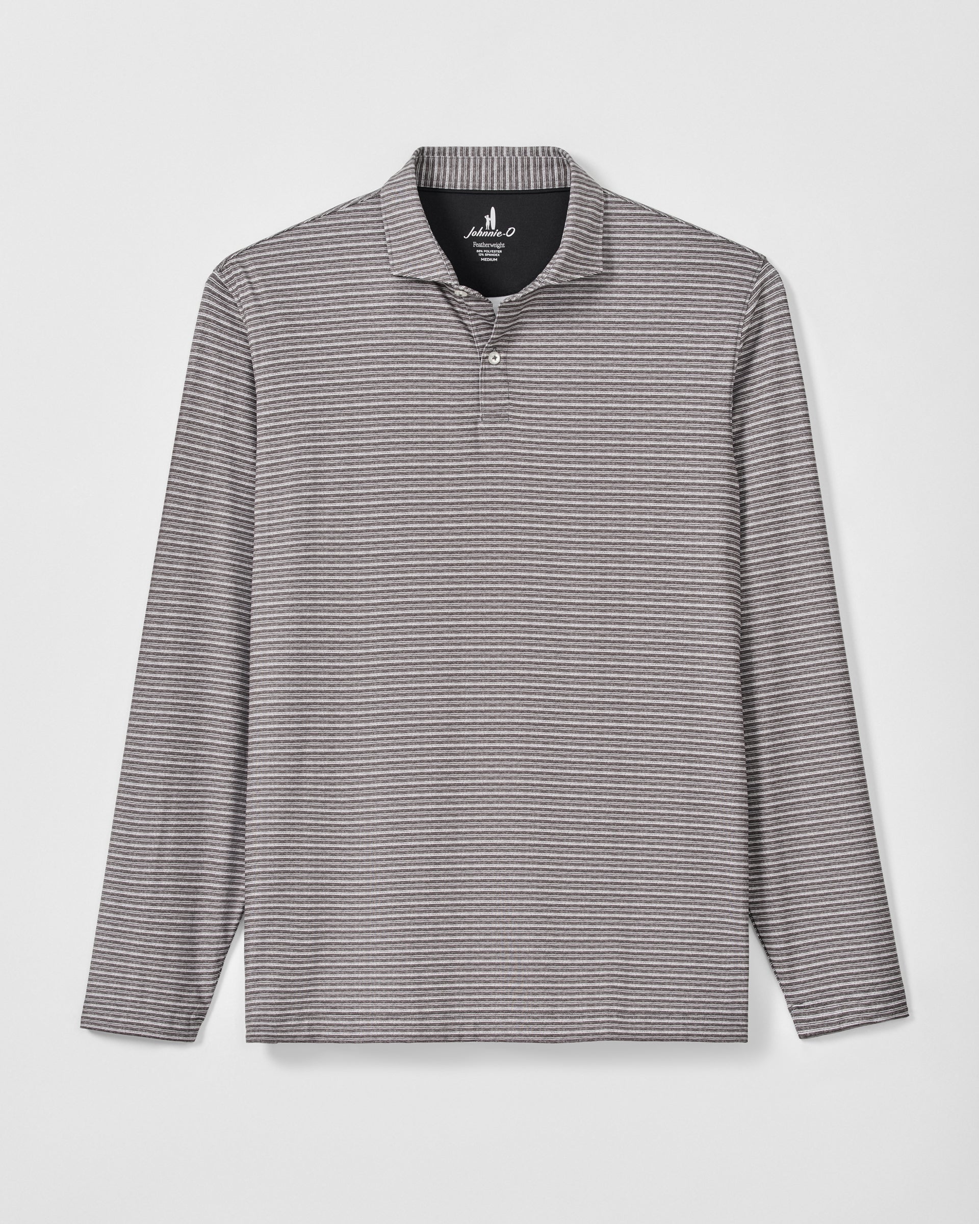 Johnnie-O Performance Featherweight Long Sleeve Polo - Track Stripe