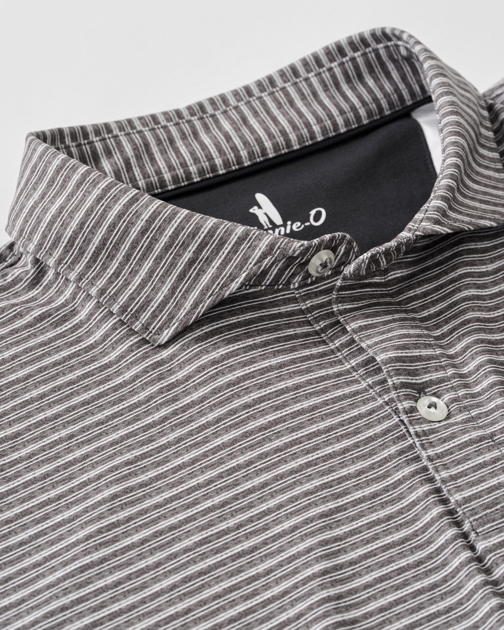 Johnnie-O Performance Featherweight Long Sleeve Polo - Track Stripe