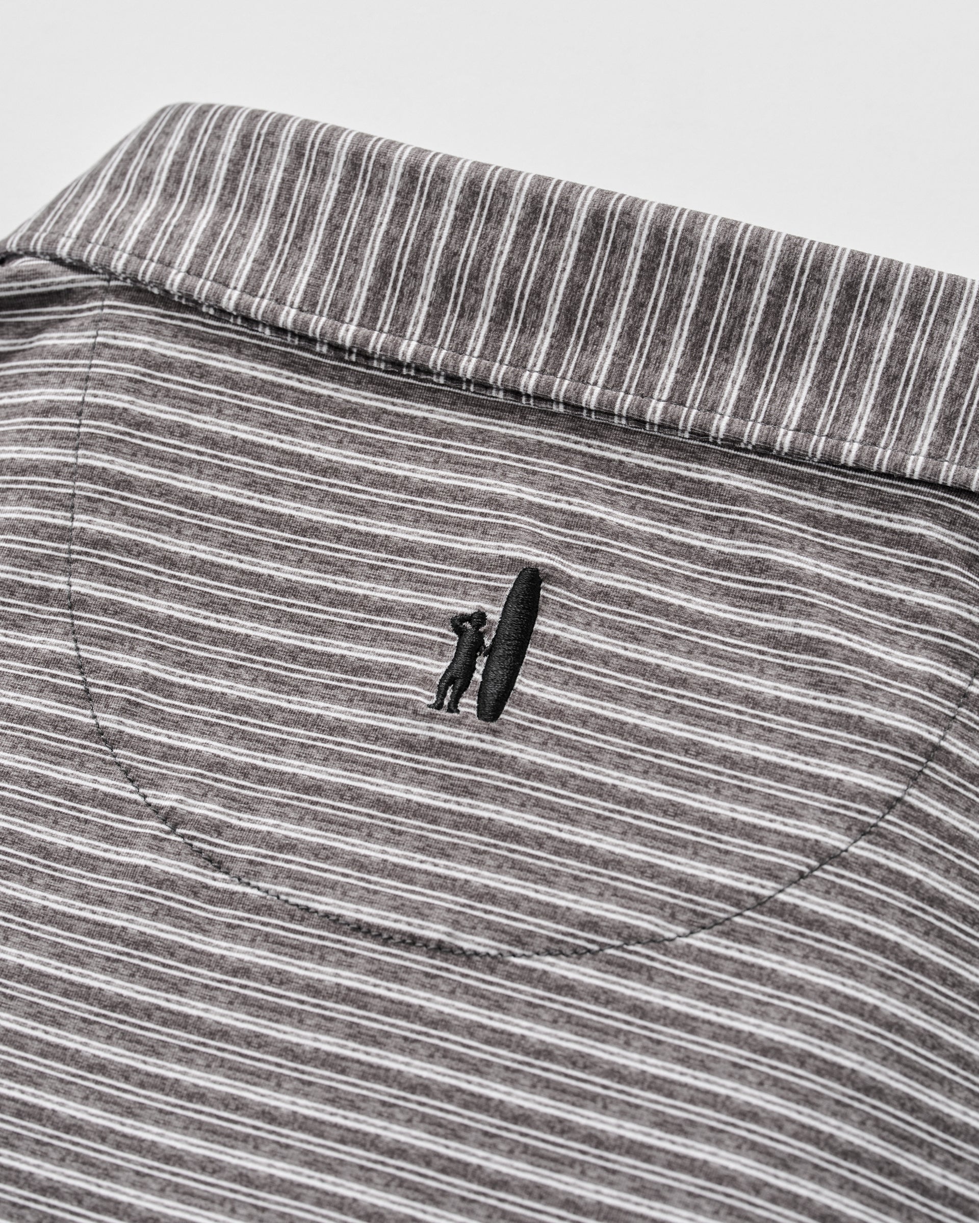Johnnie-O Performance Featherweight Long Sleeve Polo - Track Stripe