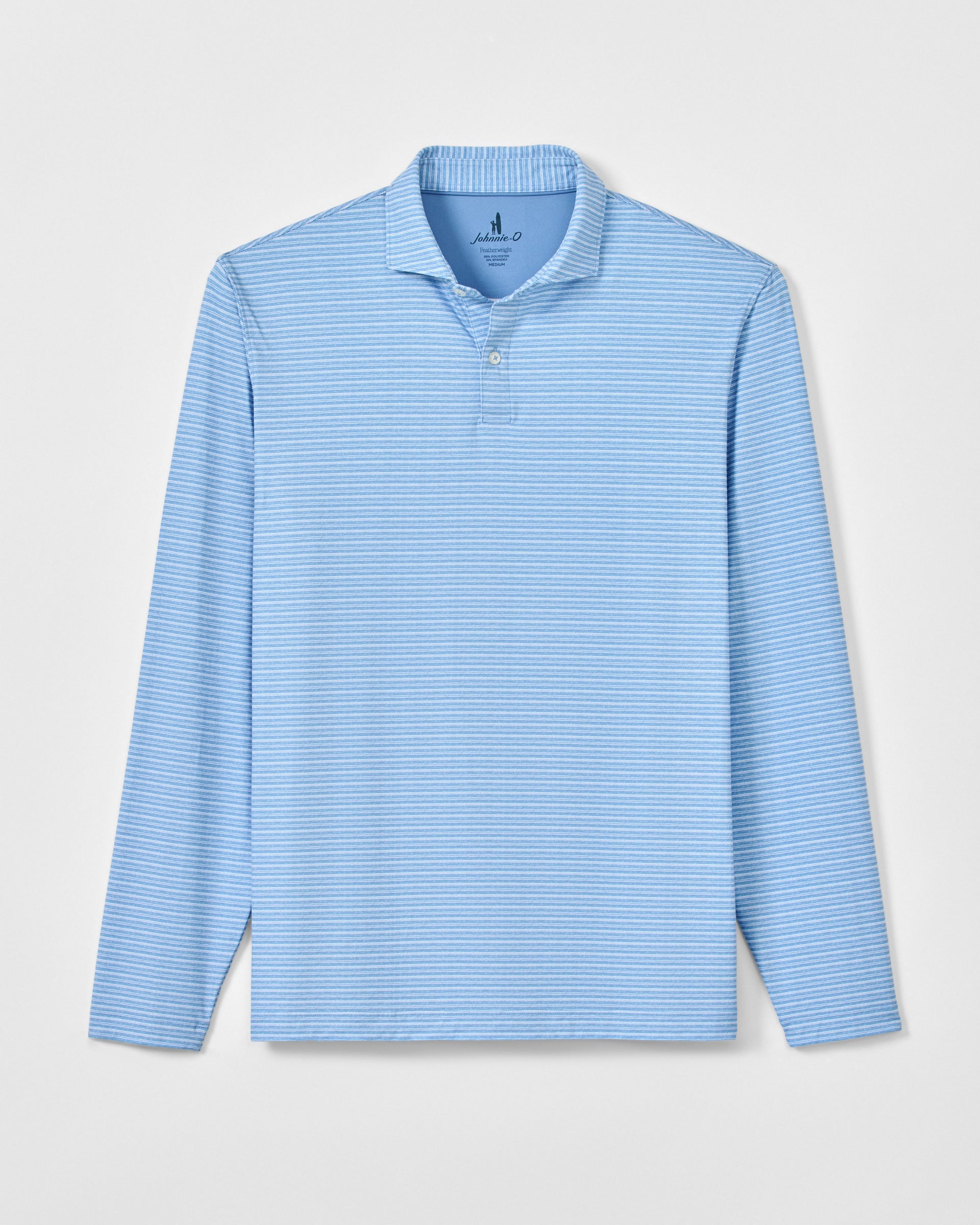Johnnie-O Performance Featherweight Long Sleeve Polo - Track Stripe