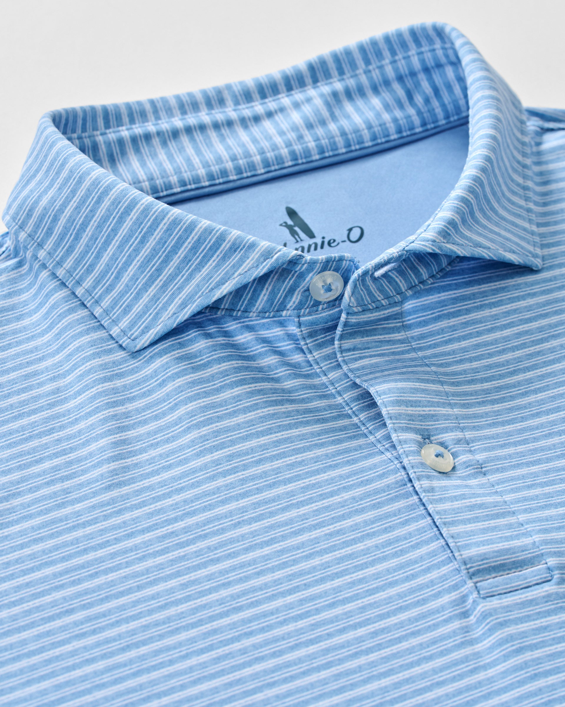 Johnnie-O Performance Featherweight Long Sleeve Polo - Track Stripe