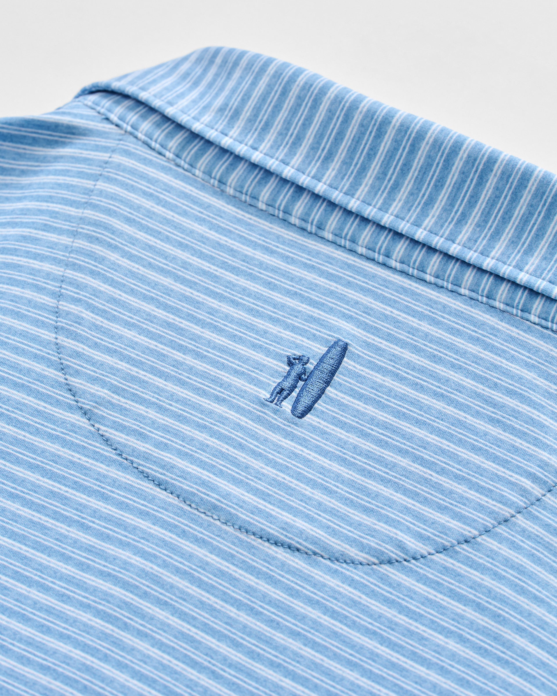 Johnnie-O Performance Featherweight Long Sleeve Polo - Track Stripe