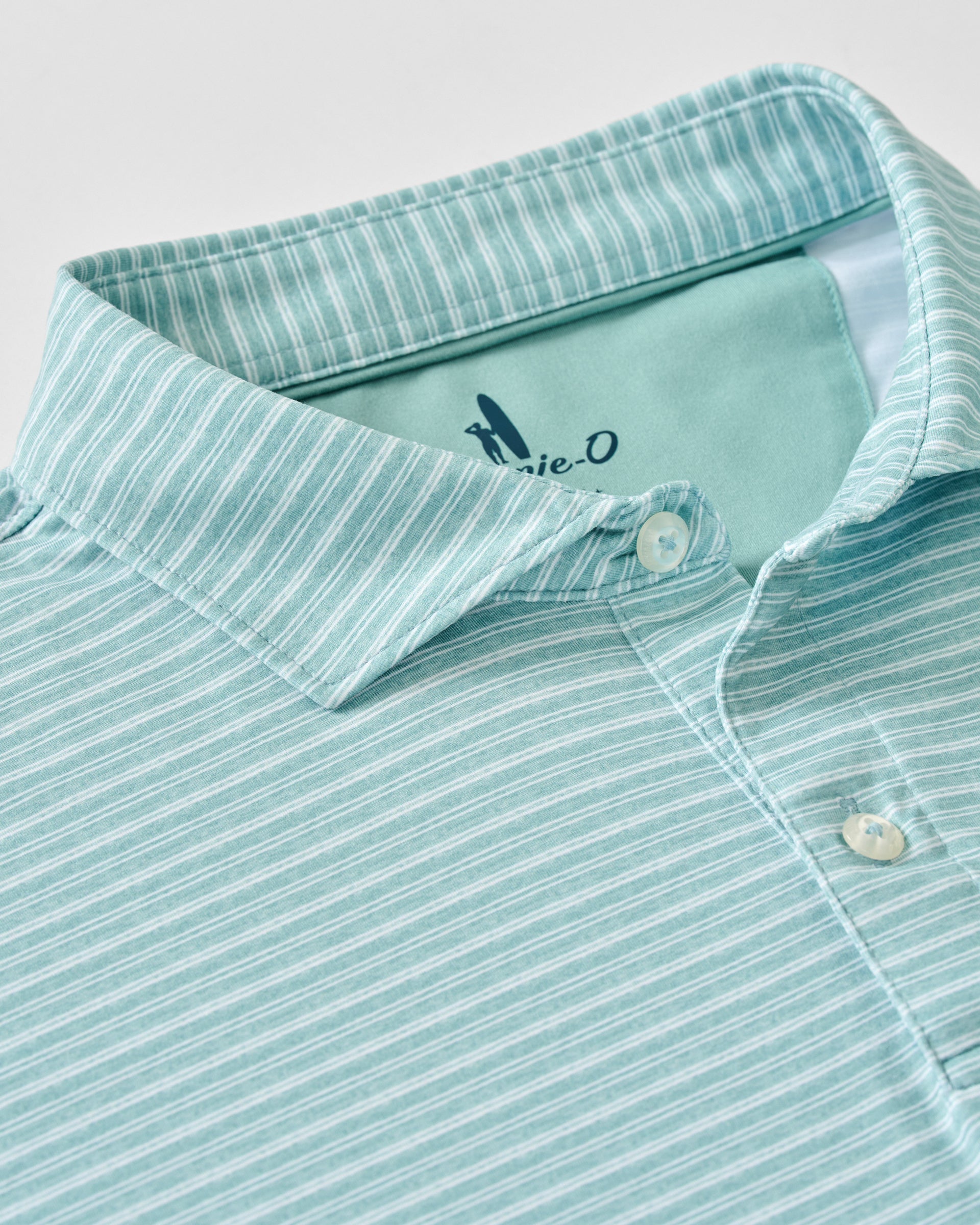 Johnnie-O Performance Featherweight Long Sleeve Polo - Track Stripe