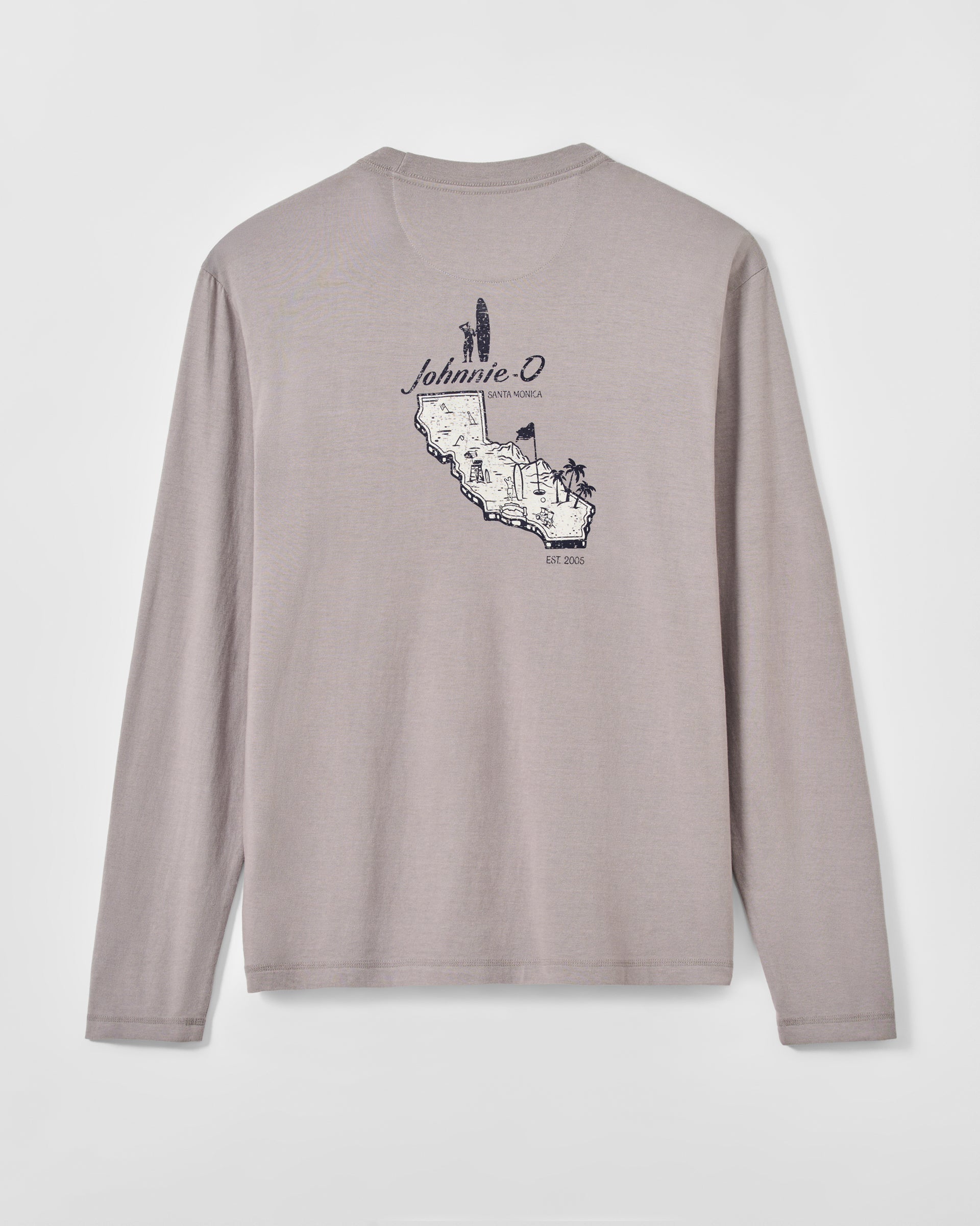 Johnnie-O Long Sleeve Pocket T-Shirt - Santa Monica