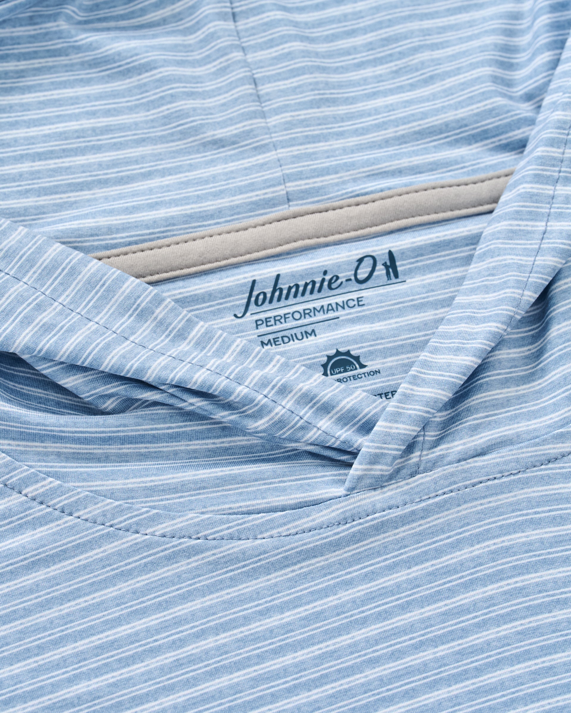 Johnnie-O Talon Featherweight Performance Hoodie - Stripe