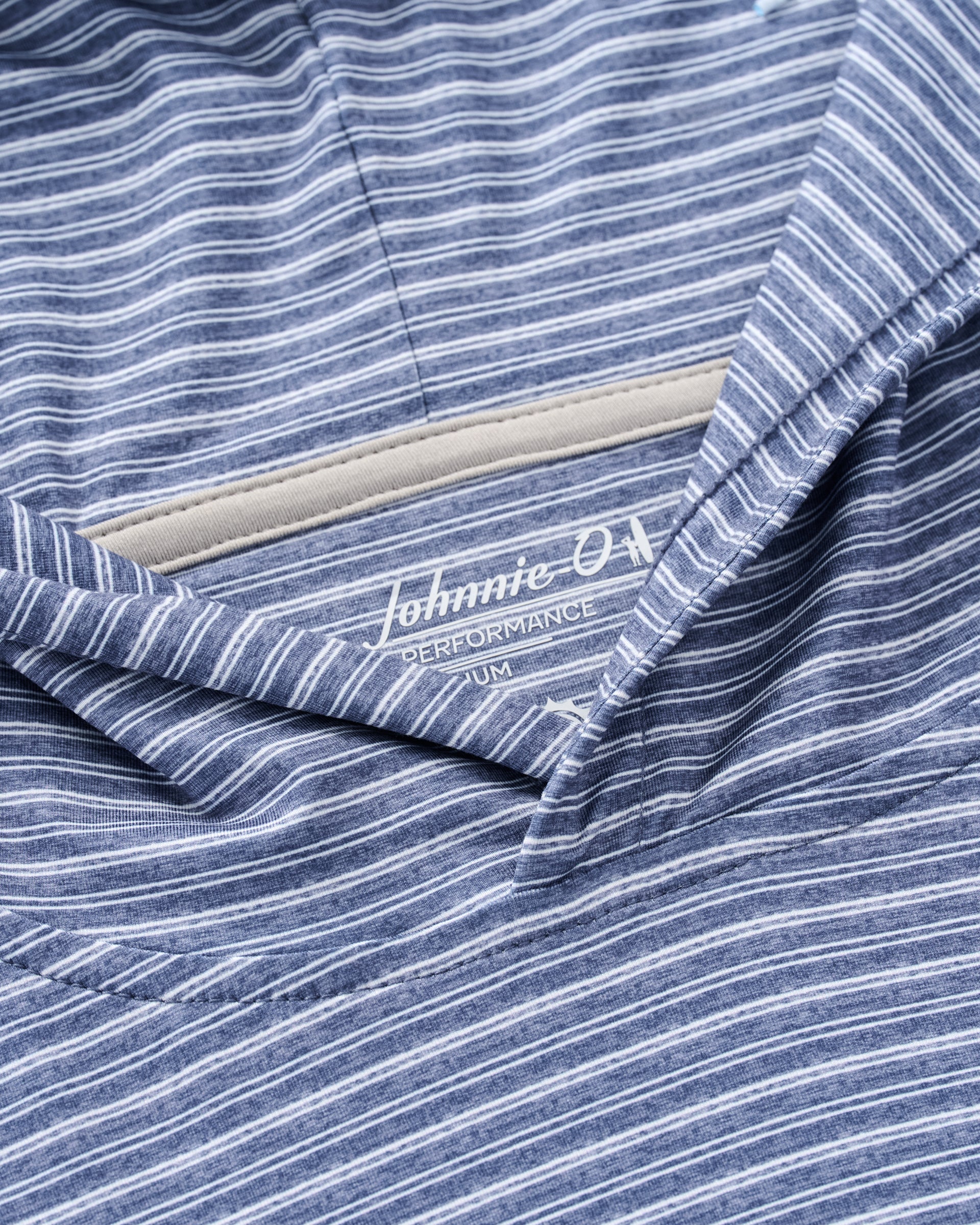 Johnnie-O Talon Featherweight Performance Hoodie - Stripe