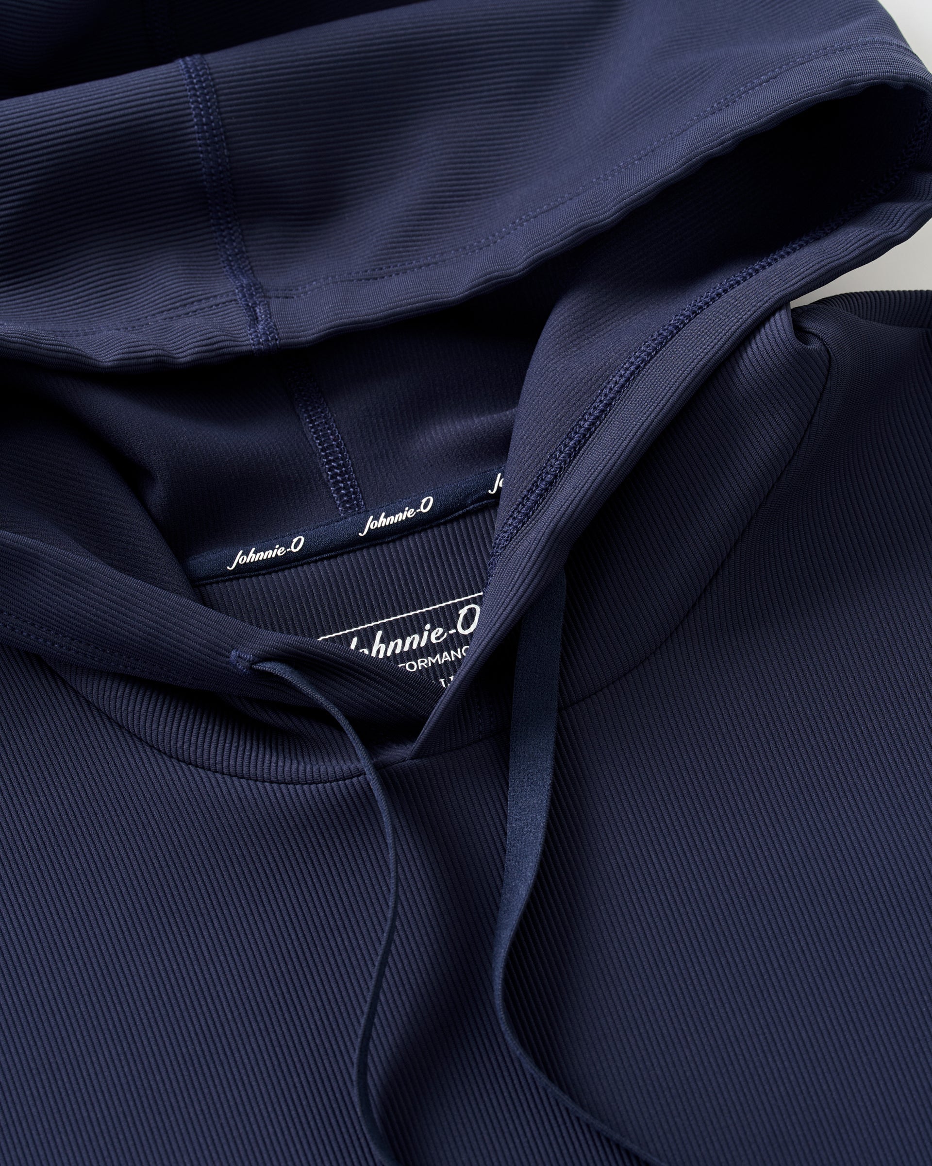 Johnnie-O Hoppin Ribbed Knit Performance Hoodie