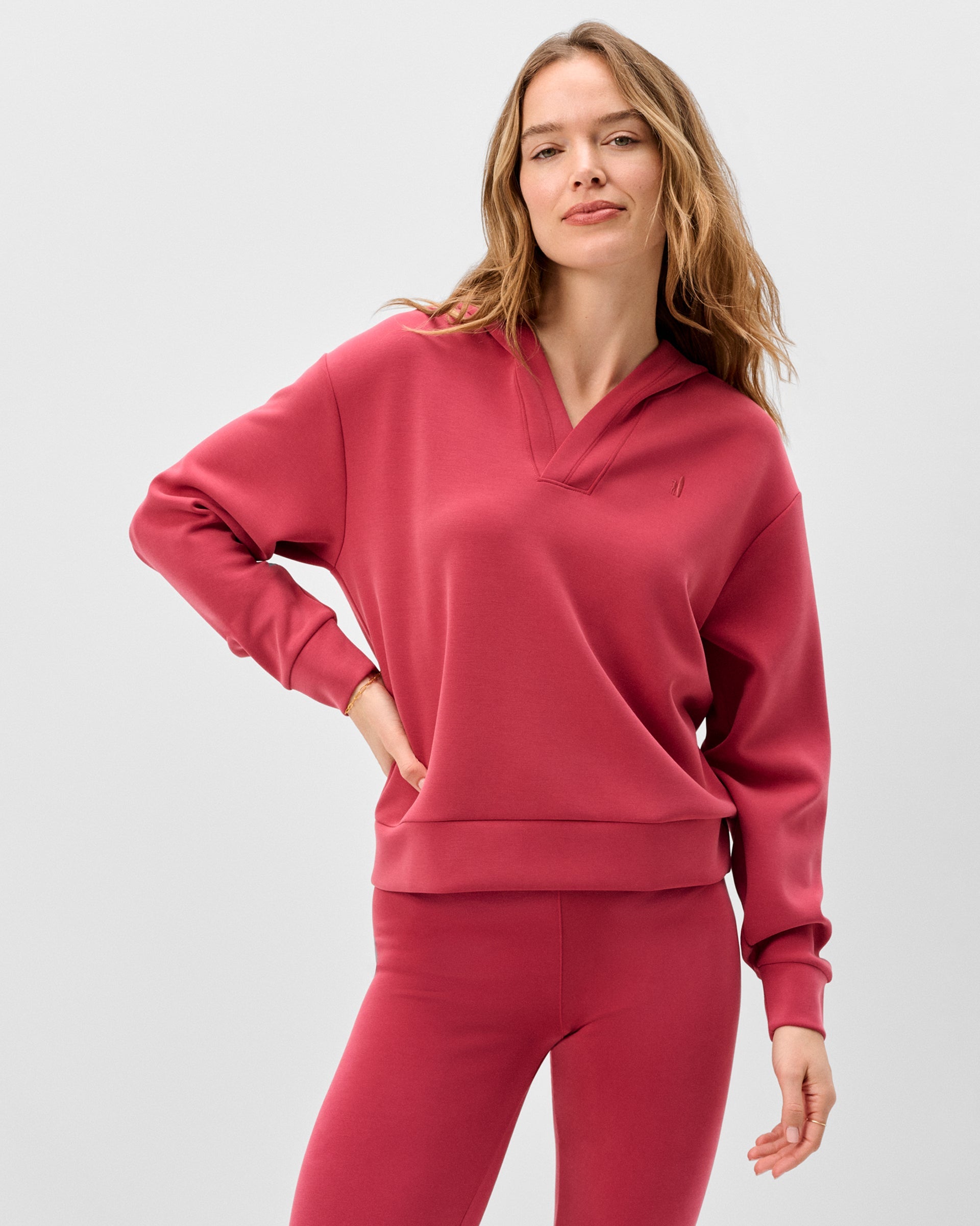 Johnnie-O Stef Johnny Collar Lounge Hoodie