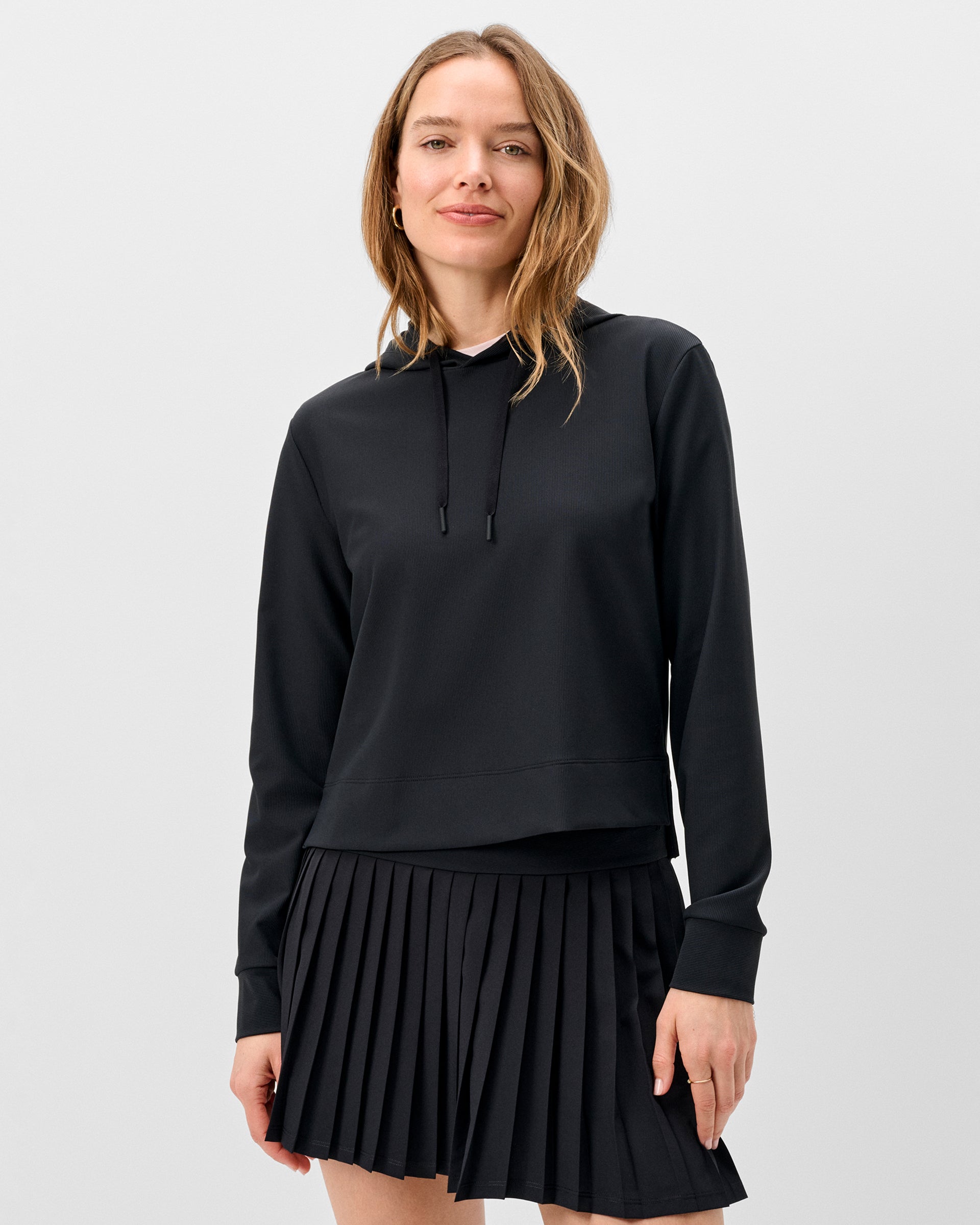 Johnnie-O Hoppin Ribbed Knit Performance Hoodie