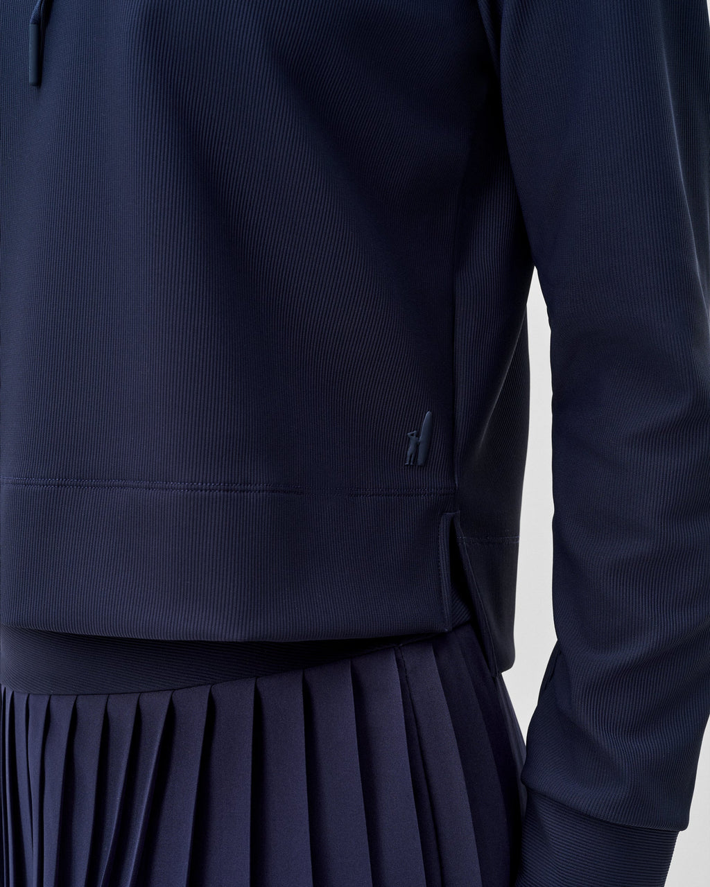 Johnnie-O Hoppin Ribbed Knit Performance Hoodie