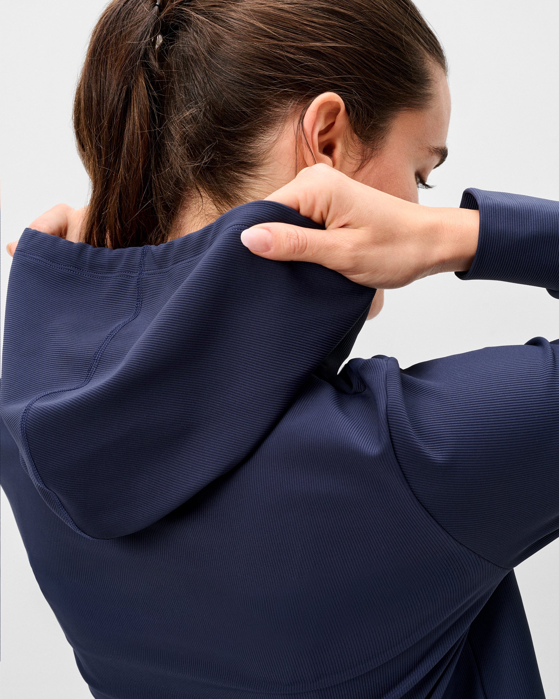 Johnnie-O Hoppin Ribbed Knit Performance Hoodie