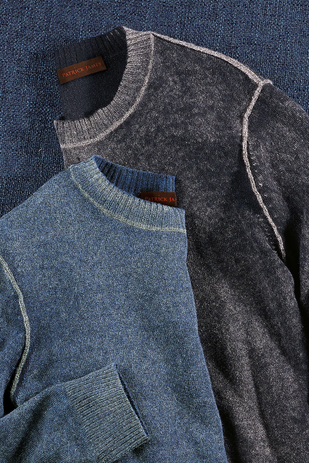 Patrick James Patrick James Inked Cashmere Crewneck Sweater