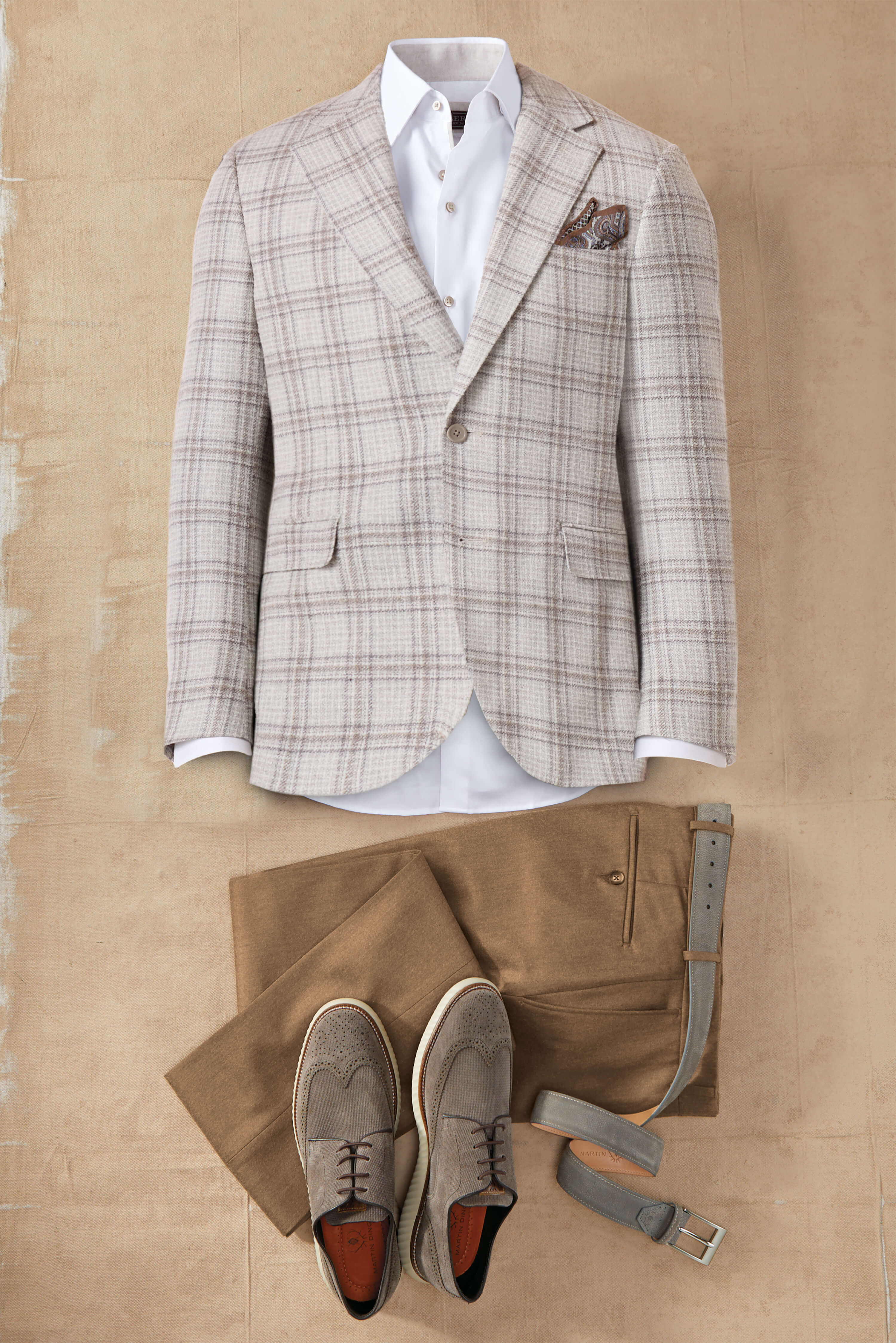 Patrick James Patrick James 2 Button Side Vent Plaid Sport Coat