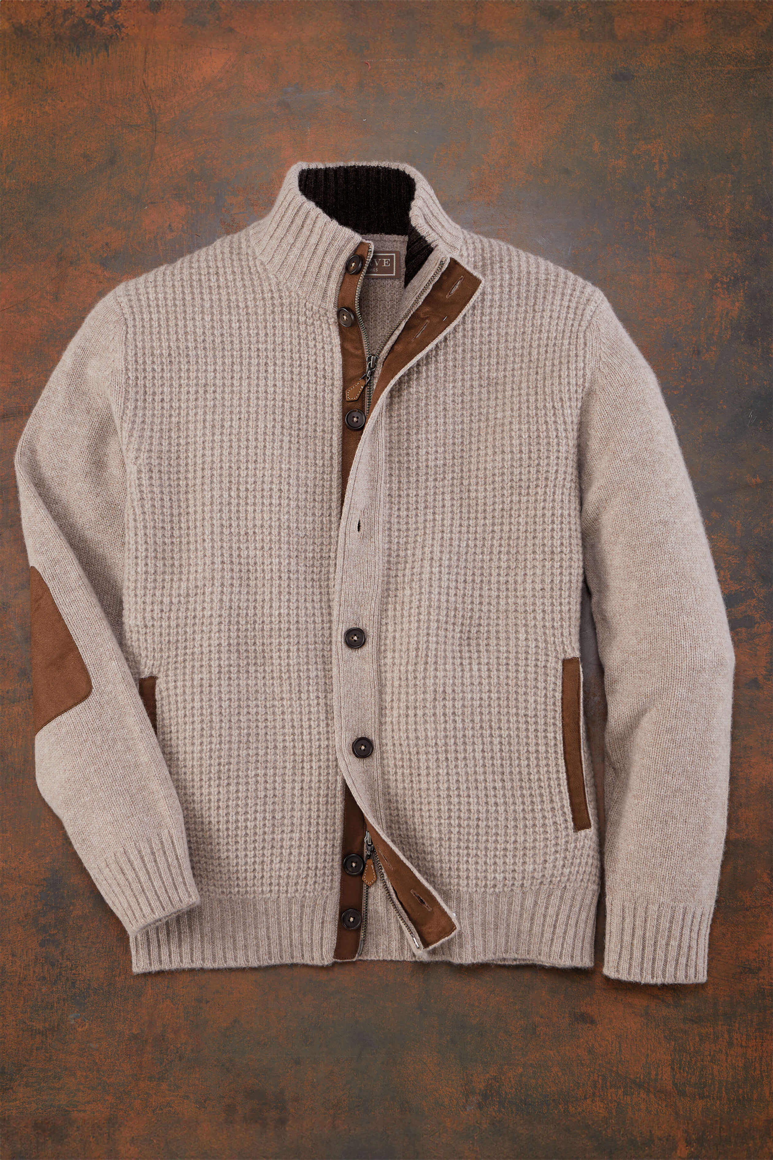 Patrick James Reserve Duchally 5G Lambswool Waffle Sweater